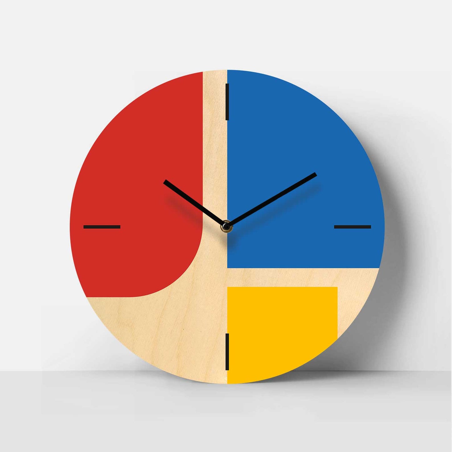 Bauhaus Beat Birch Clock