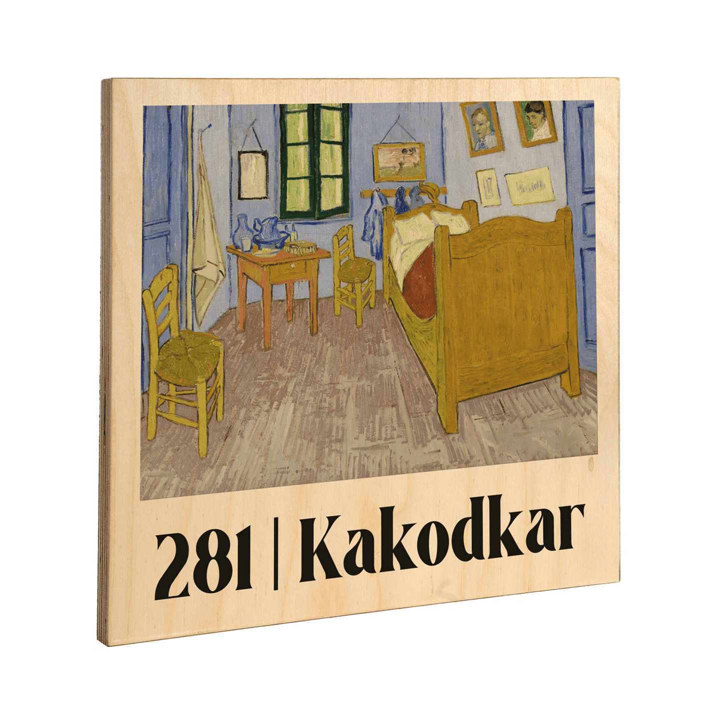 Bedroom in Arles - Wooden Name Plate - Housenama