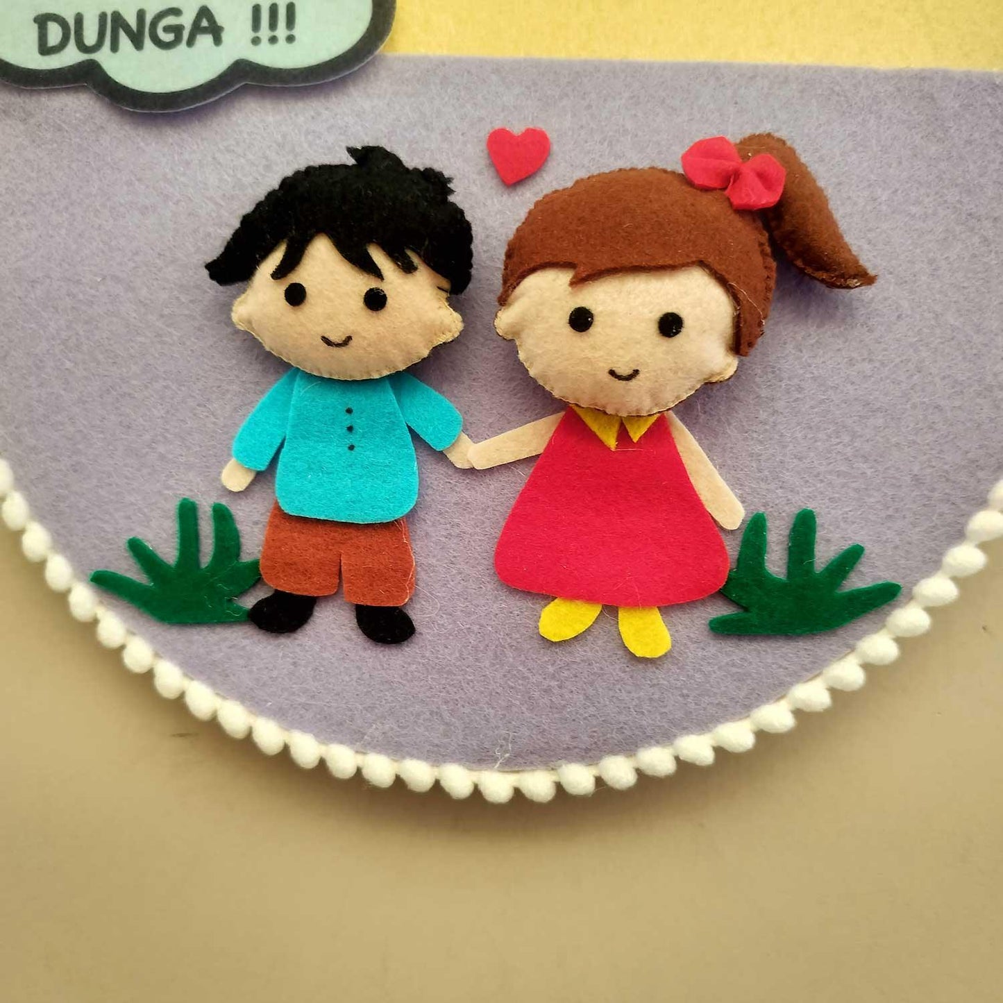 Bond of Love & Banter - Felt Rakhi Wall Hanging