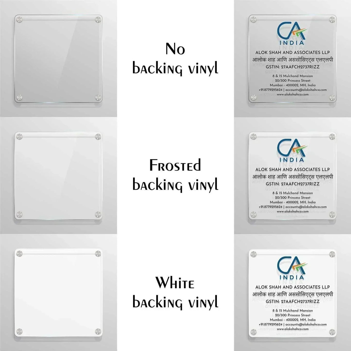 Squarica - Office Name Plate for CA Firms