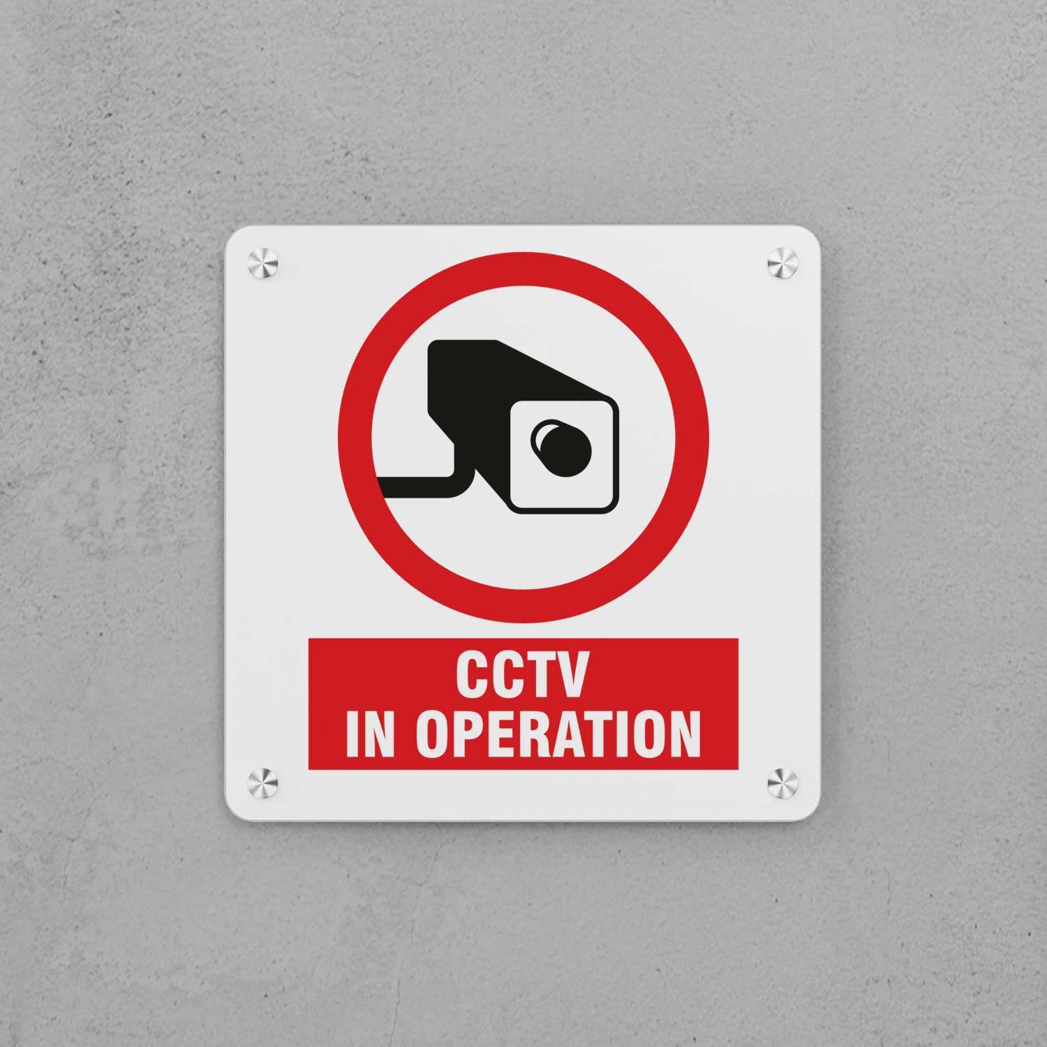 CCTV In Operation Sign - Housenama