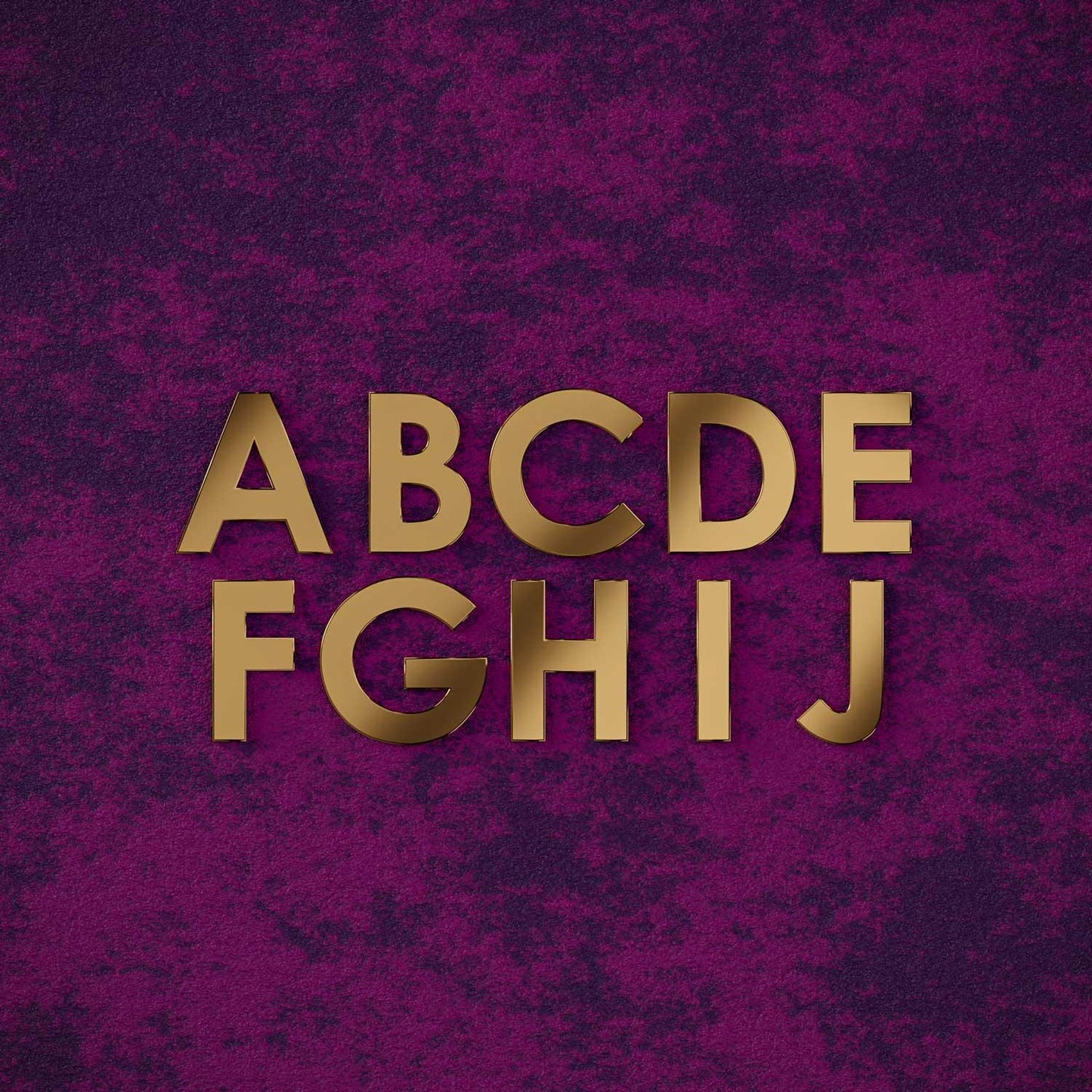 Century - Geometric Brass Door Numbers & Letters - Housenama