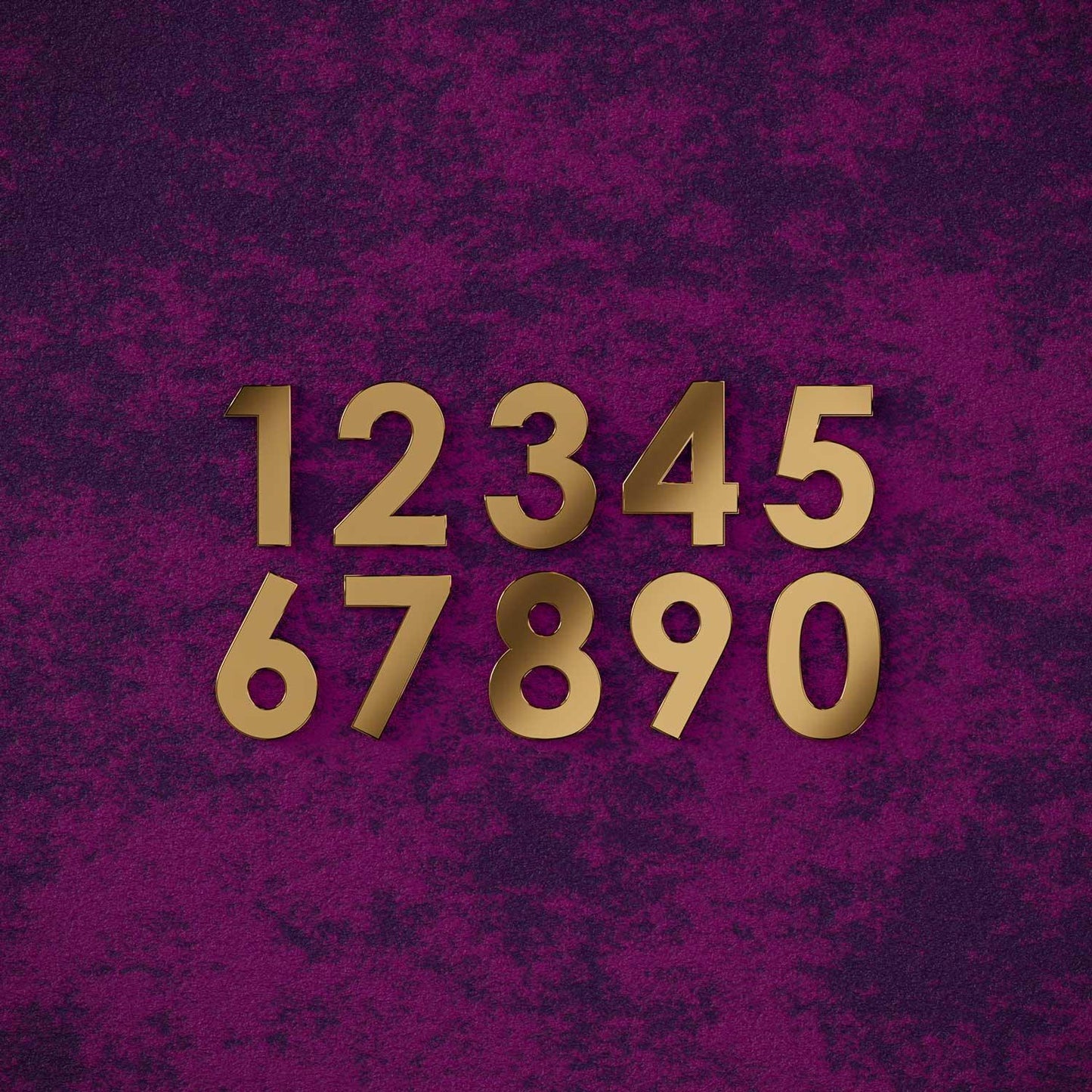 Century - Geometric Brass Door Numbers & Letters - Housenama