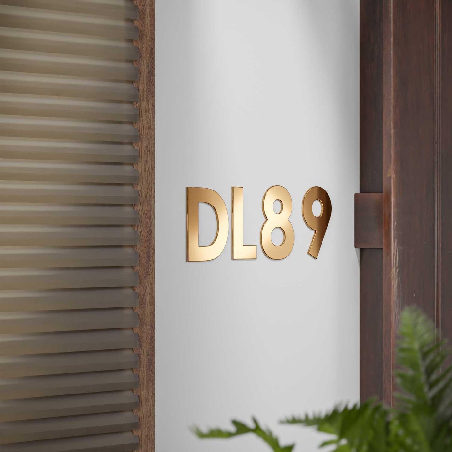 Century - Geometric Brass Door Numbers & Letters - Housenama