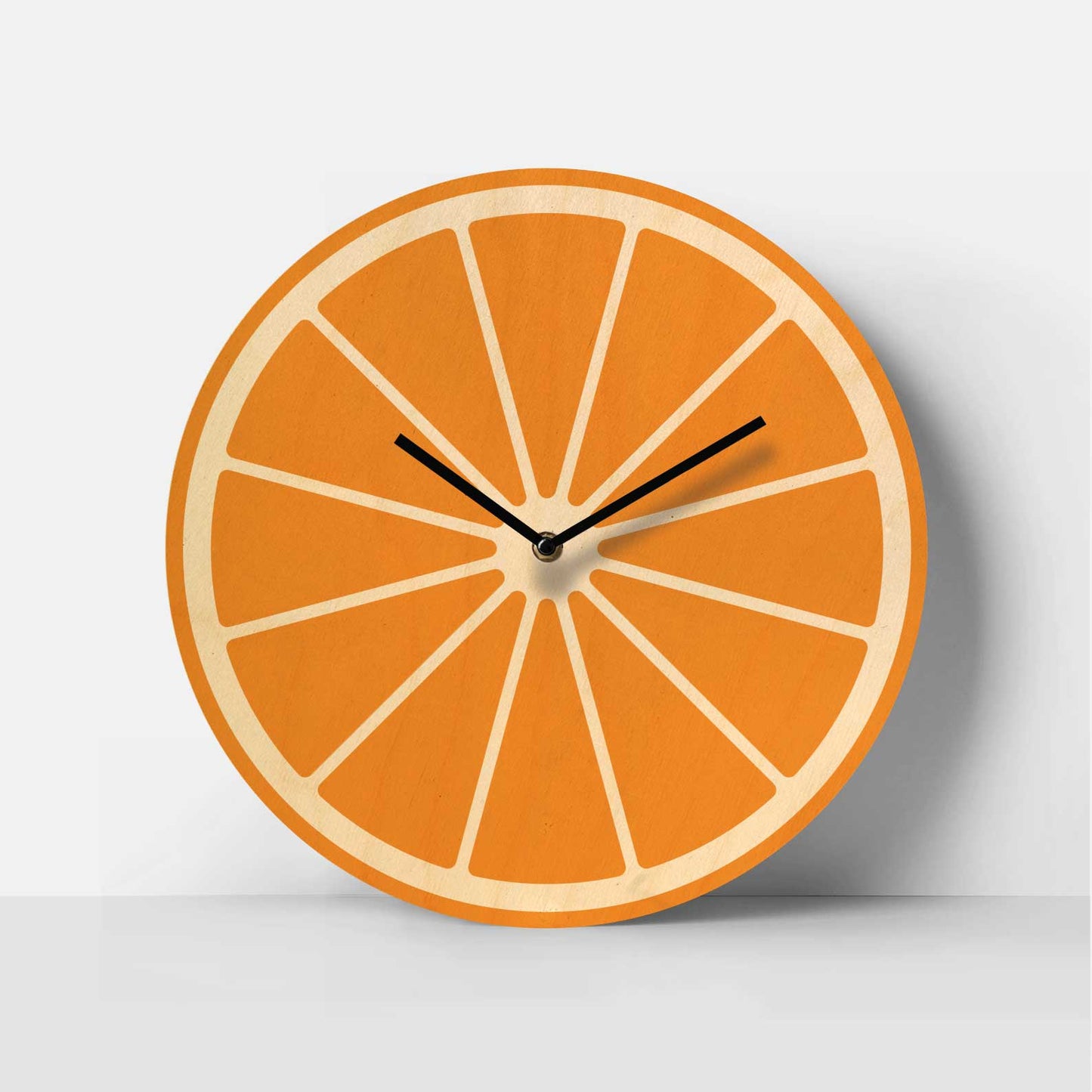 Citrus Pop Birch Clock