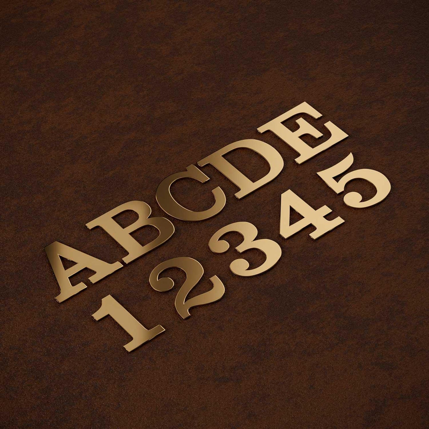 Clarendon - Classic Brass Door Numbers & Letters - Housenama