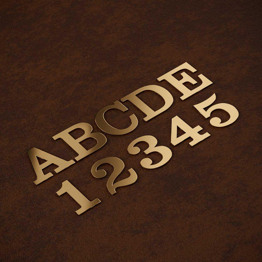 Clarendon - Classic Brass Door Numbers & Letters - Housenama