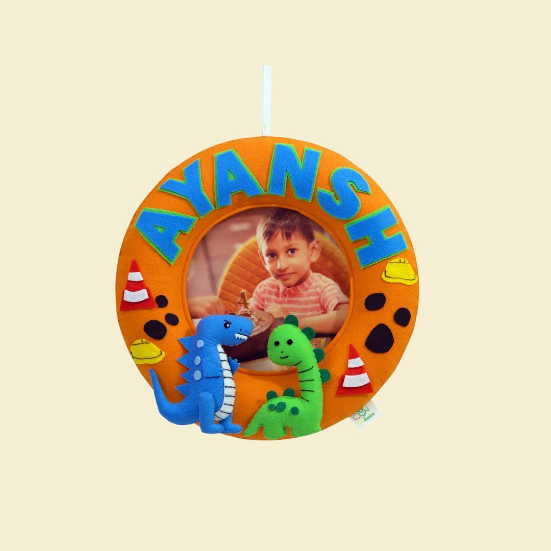 Dinoland Delights Photo Hoop Name Plate - Housenama