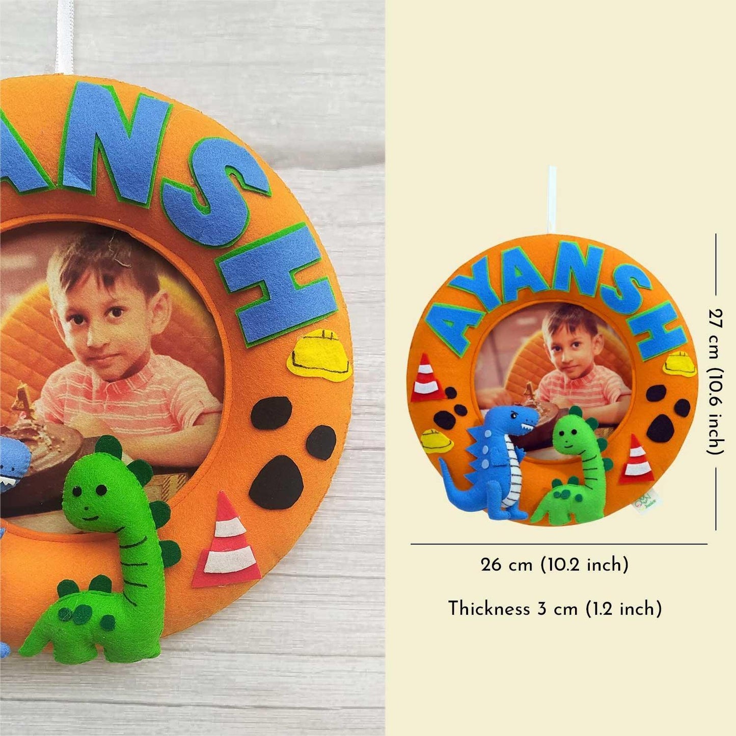 Dinoland Delights Photo Hoop Name Plate - Housenama