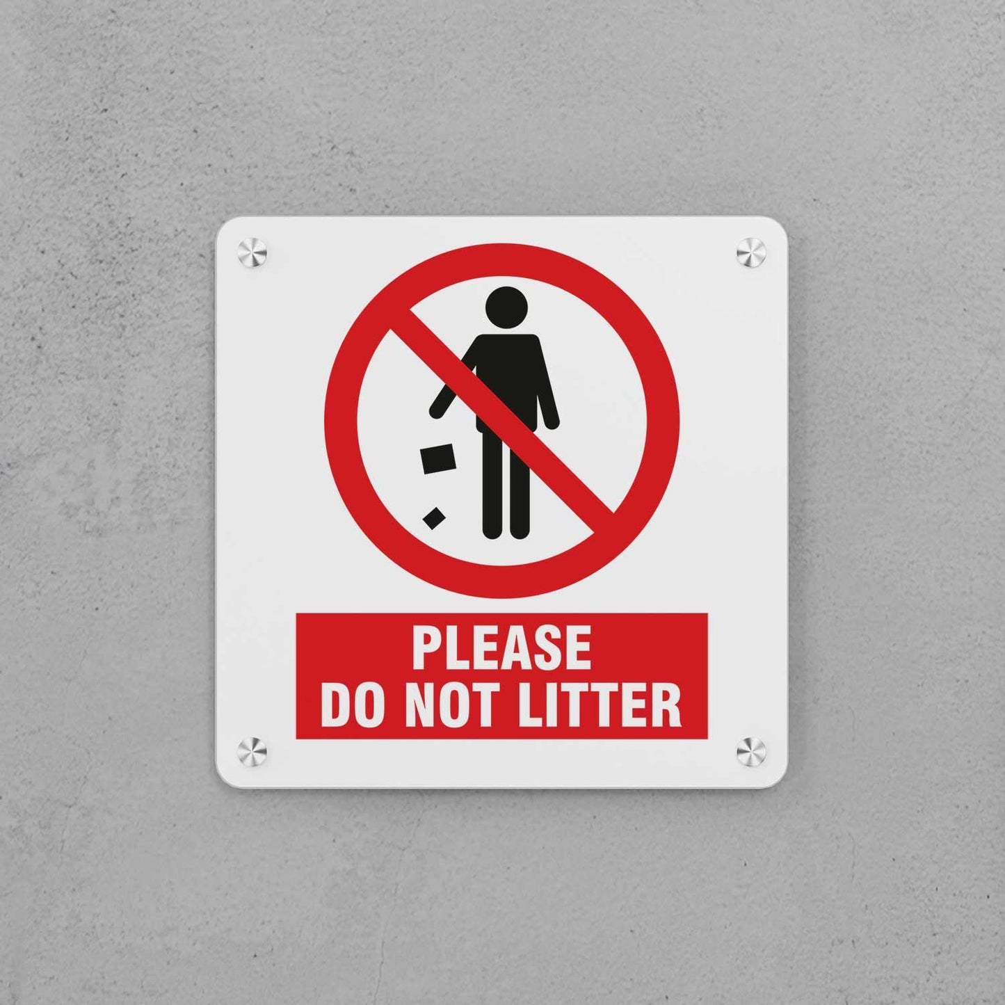 Do Not Litter Sign - Housenama