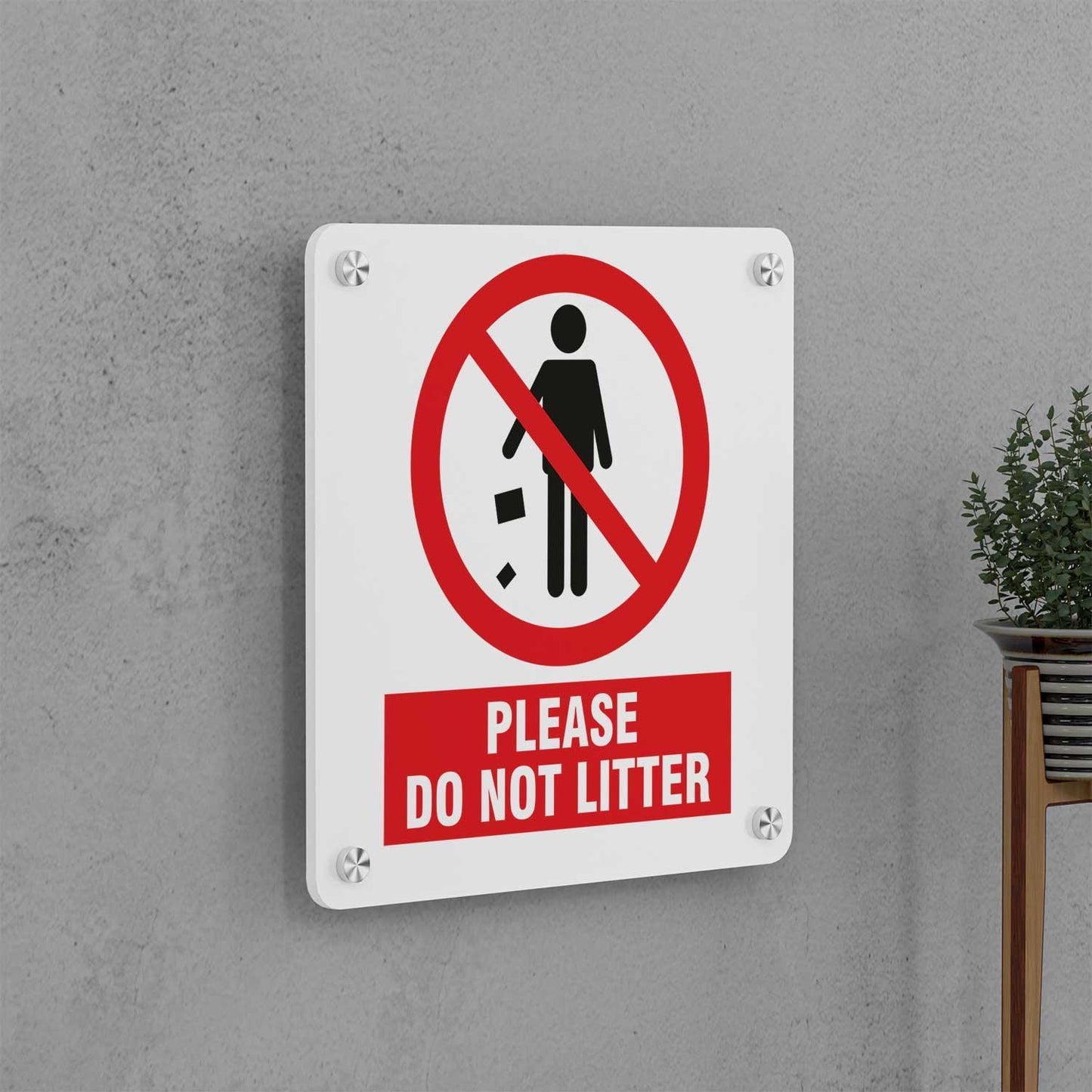 Do Not Litter Sign - Housenama