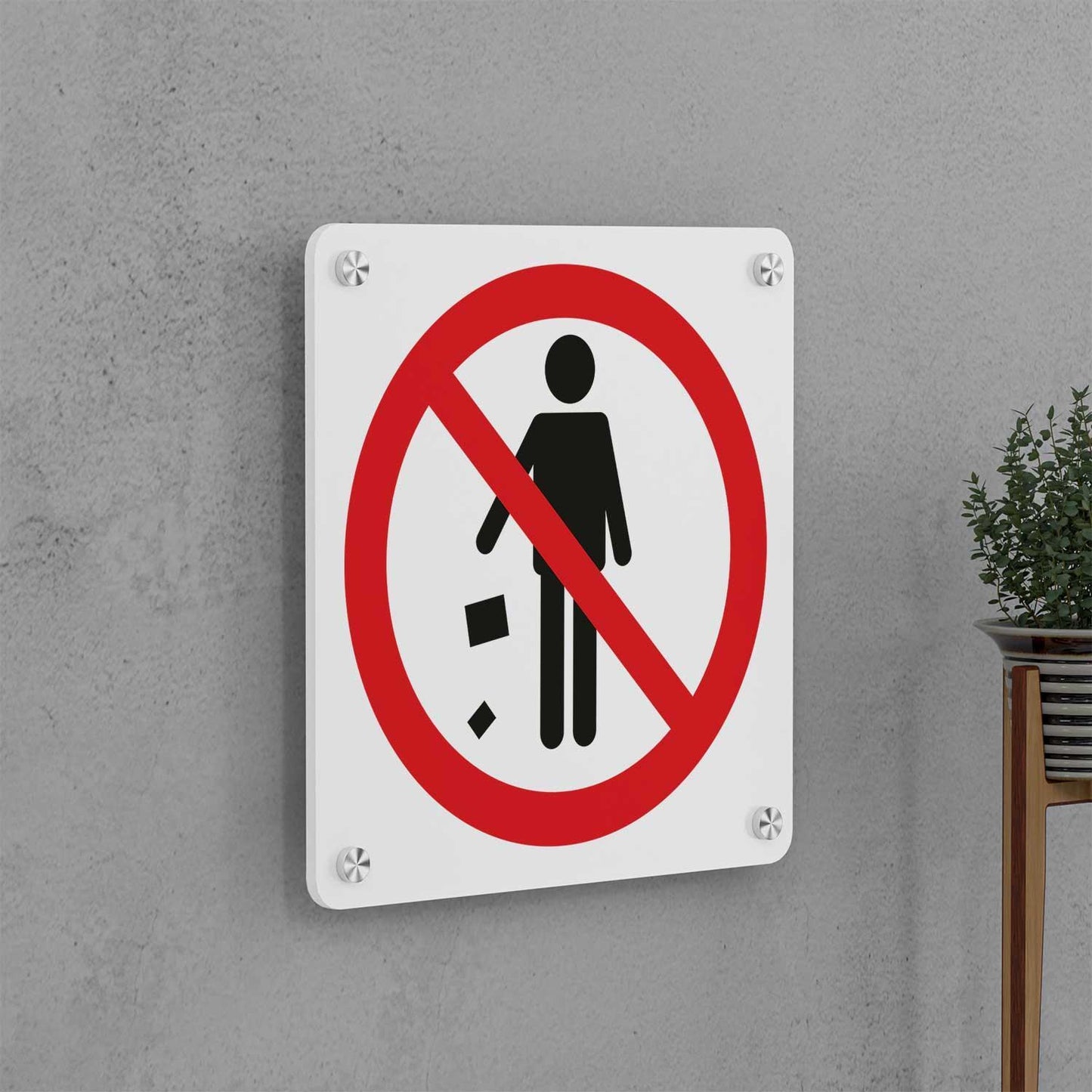 Do Not Litter Sign - Housenama