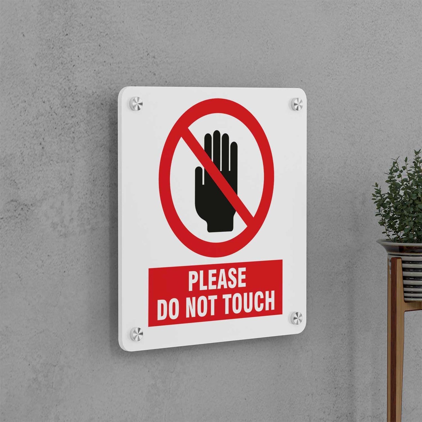 Do Not Touch Sign - Housenama
