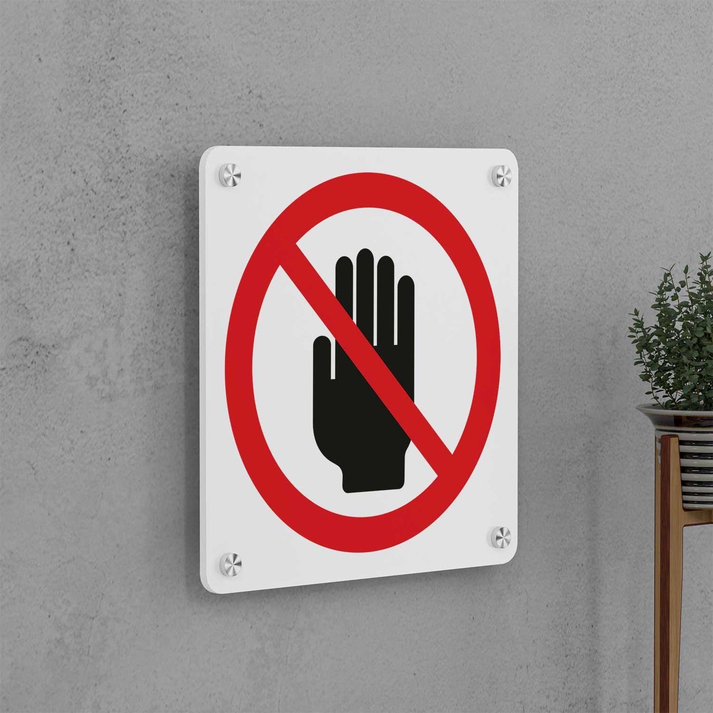 Do Not Touch Sign - Housenama