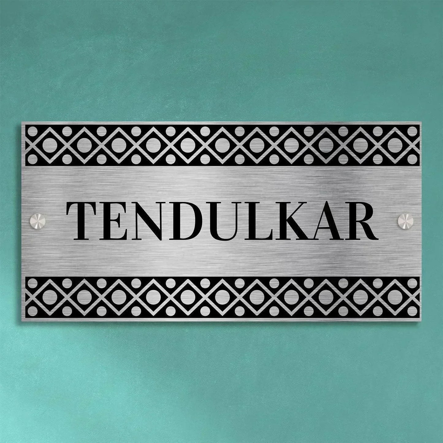 Dobaraa (Lippan) - Stainless Steel Name Plate