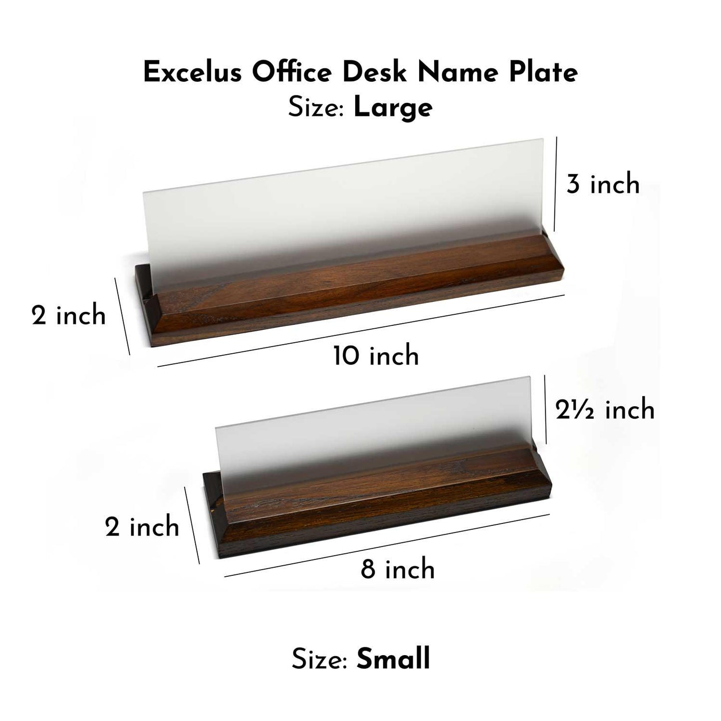 Excelus Office Desk Name Plate - HR - Housenama