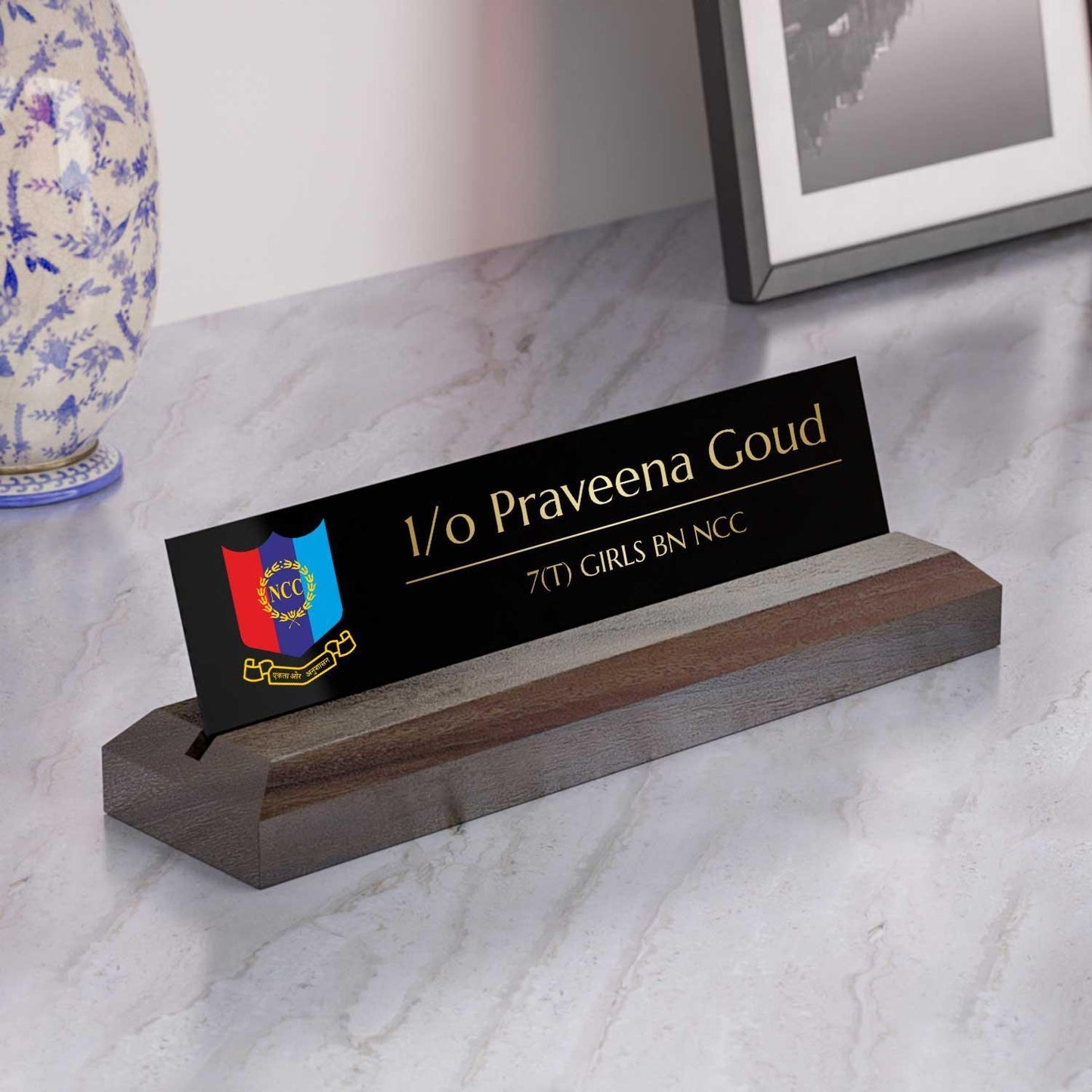 Excelus Office Desk Name Plate - National Cadet Corps (NCC) - Housenama