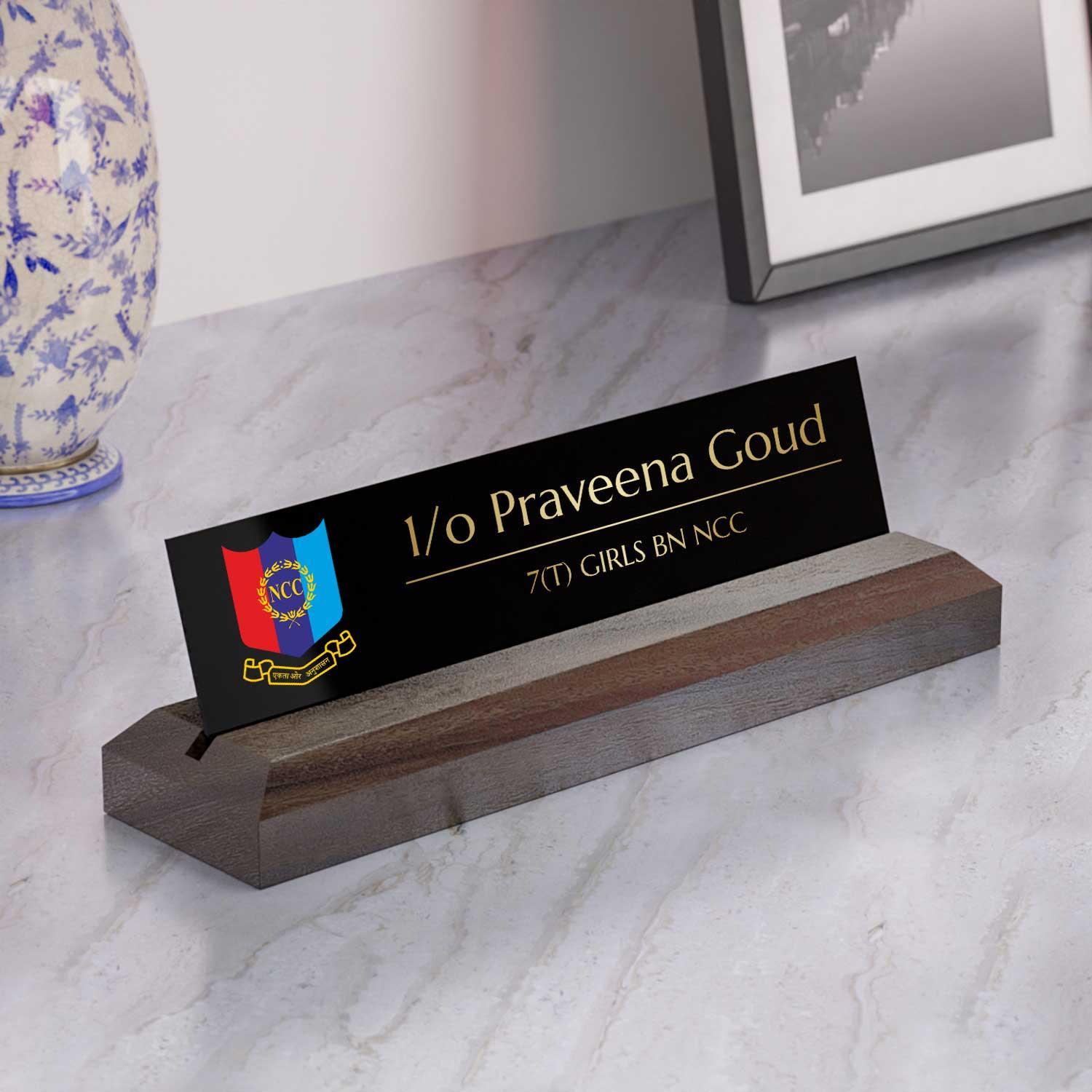 Excelus Office Desk Name Plate - National Cadet Corps (NCC) - Housenama
