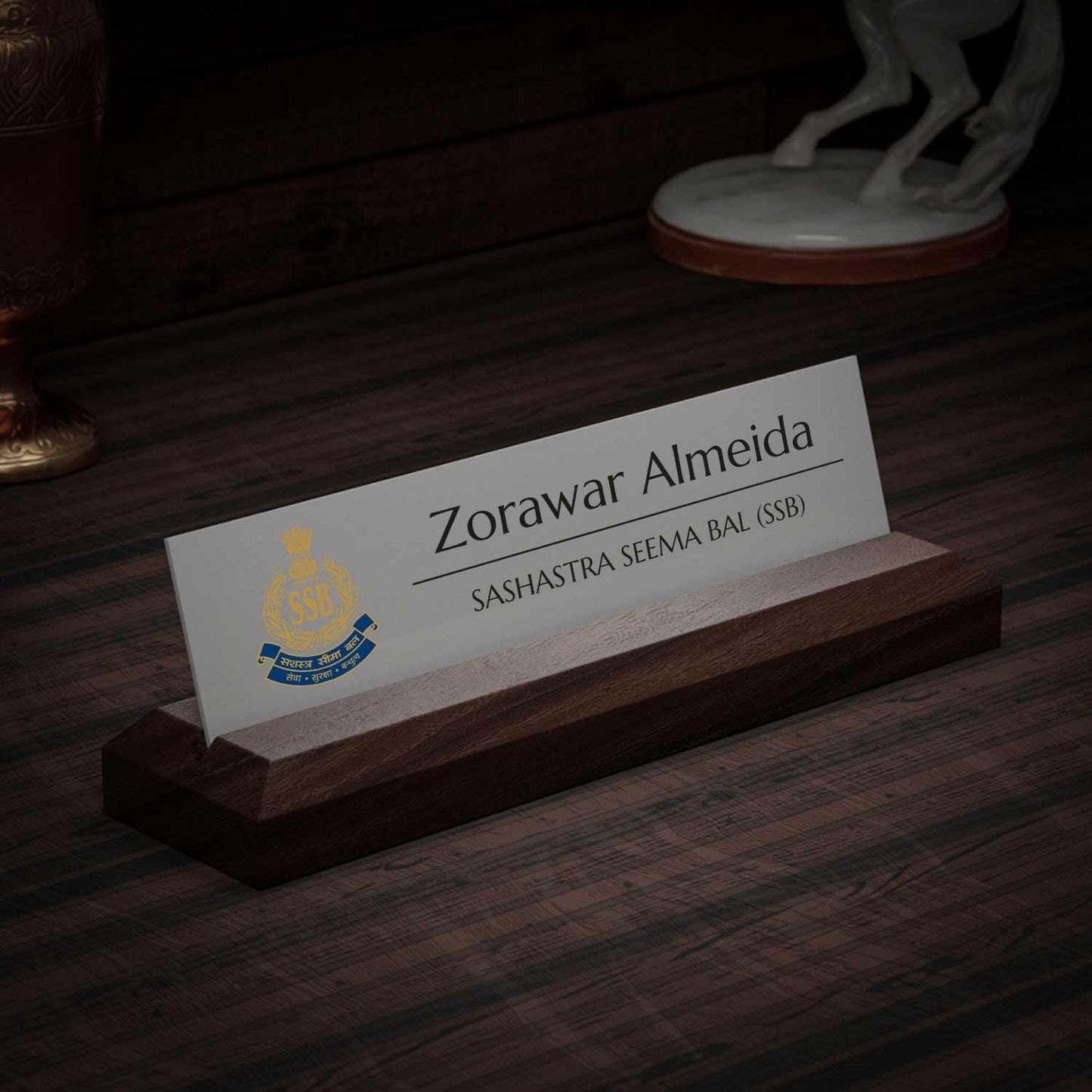Excelus Office Desk Name Plate - Sashastra Seema Bal (SSB) - Housenama