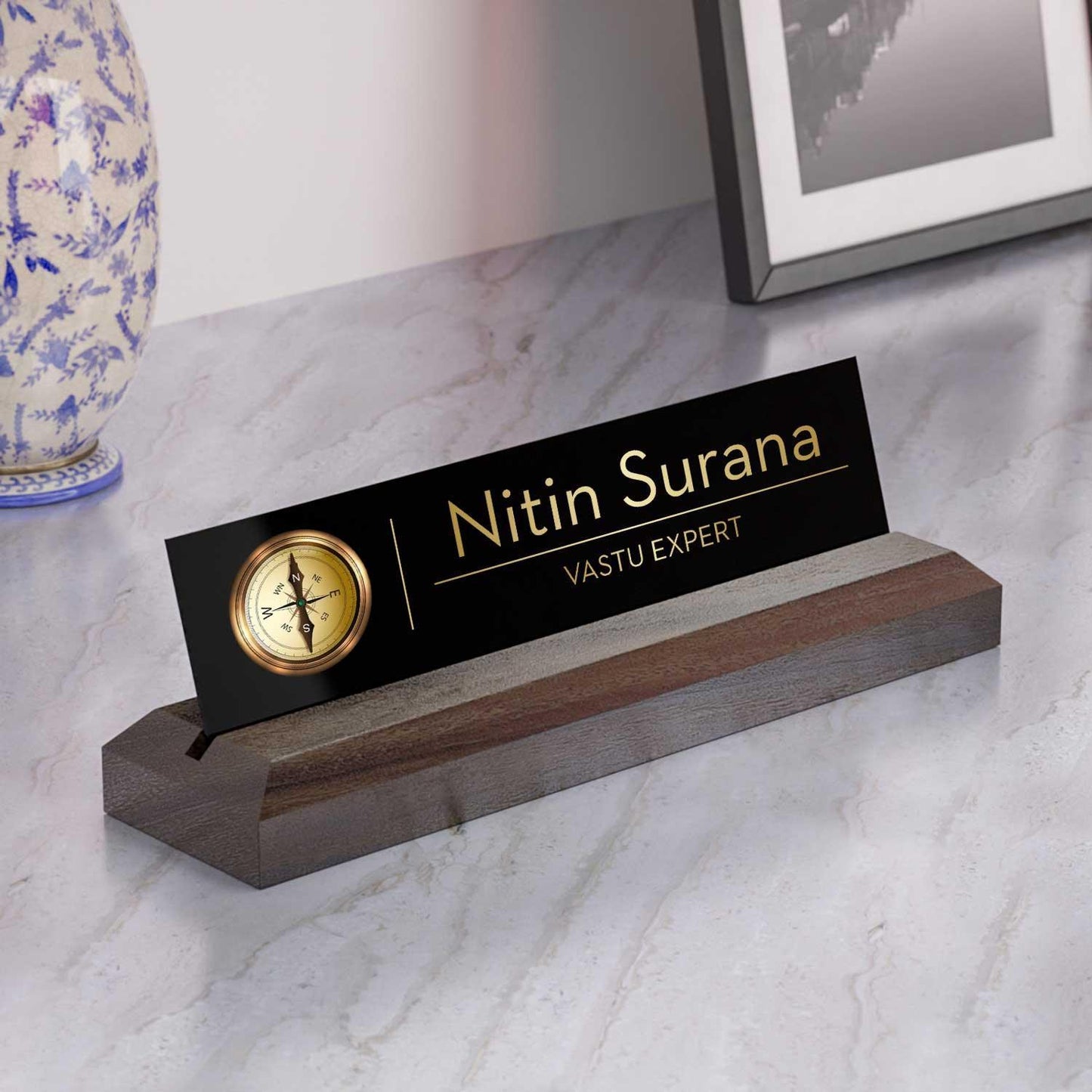 Excelus Office Desk Name Plate - Vastu Expert - Housenama