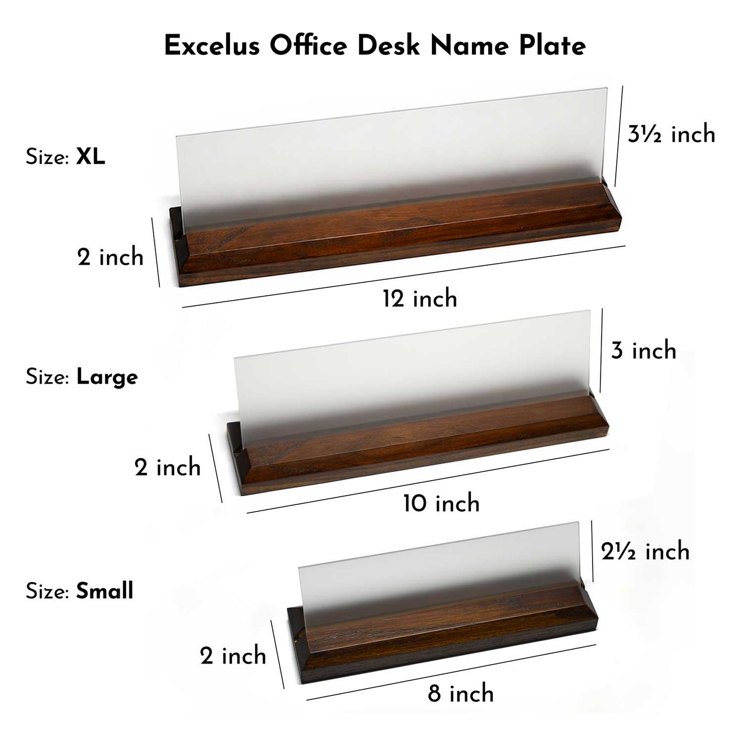 Excelus Office Desk Name Plate - Advocate
