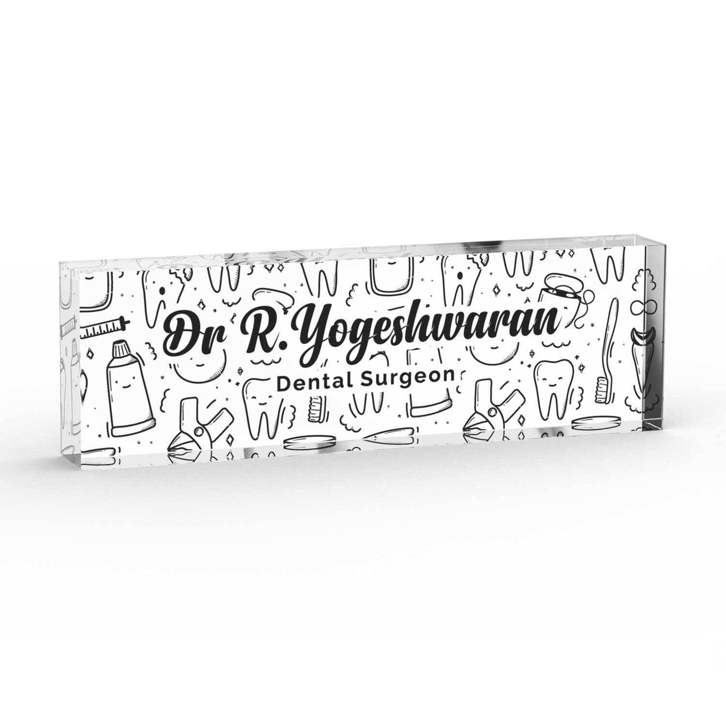 Executive Desk Name Plate for Dental Surgeons - Housenama