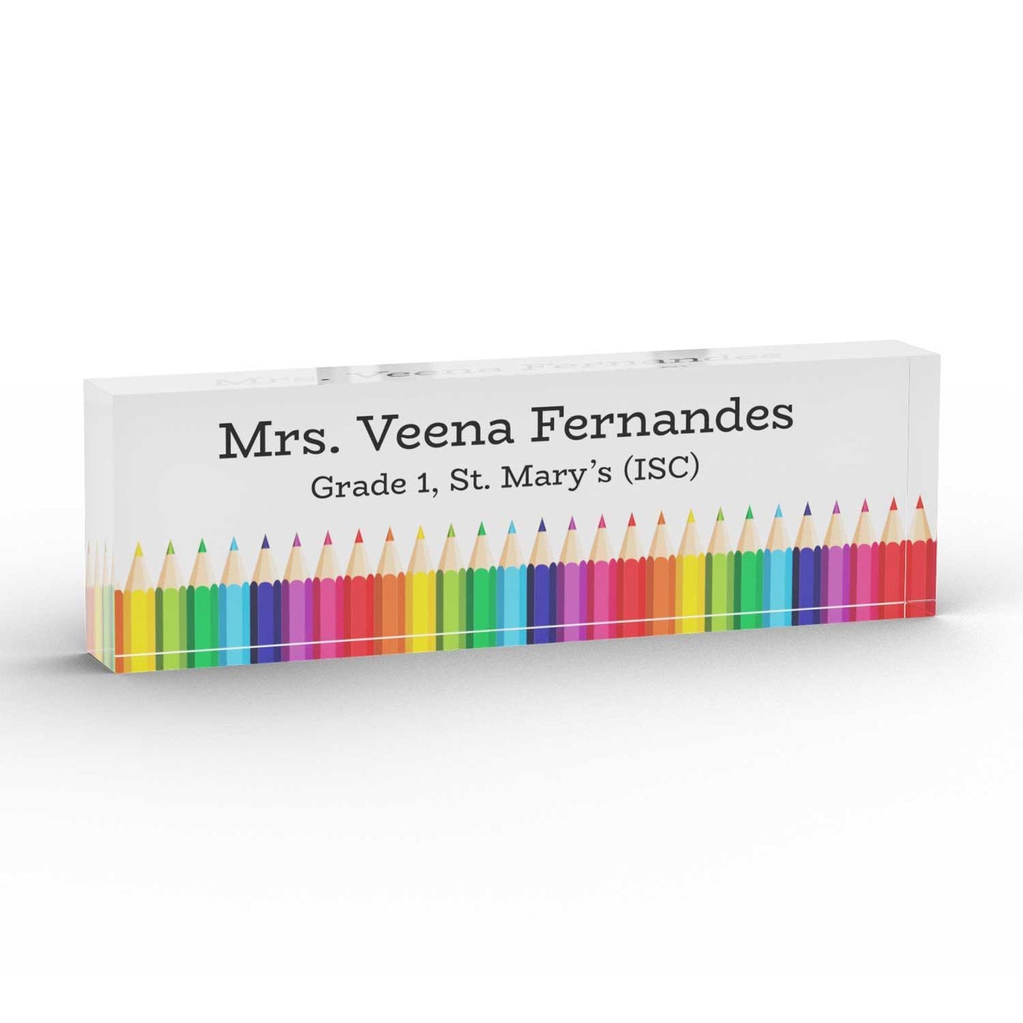 Executive Desk Name Plate for School Teachers - Housenama