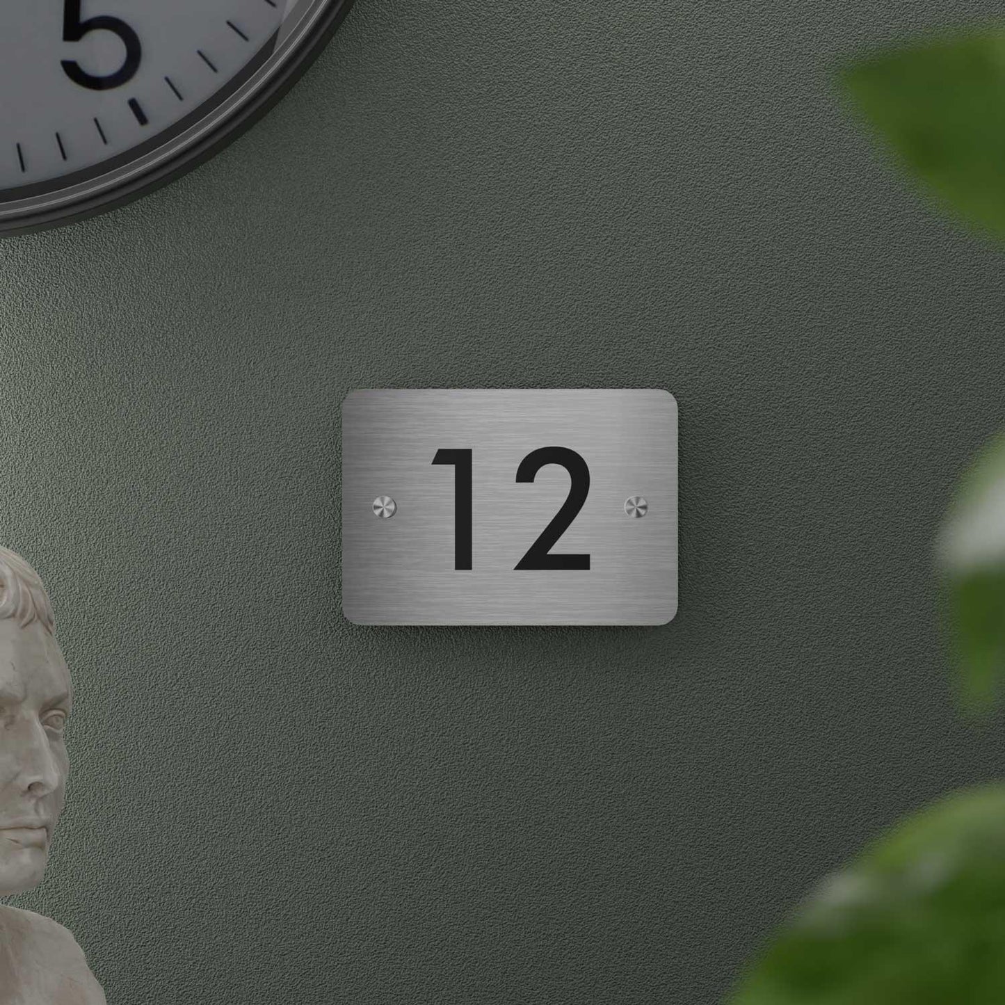 Futura (Stainless Steel) - Contemporary House Number/Name Sign - Housenama