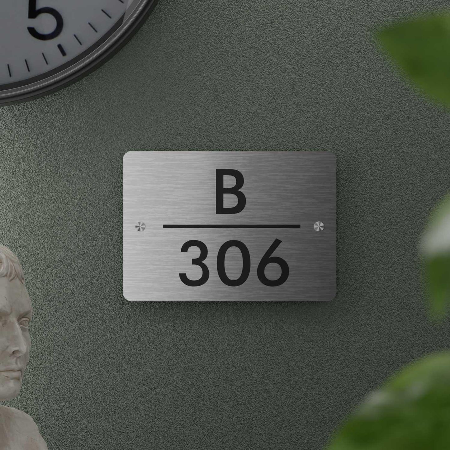 Futura (Stainless Steel) - Contemporary House Number/Name Sign - Housenama