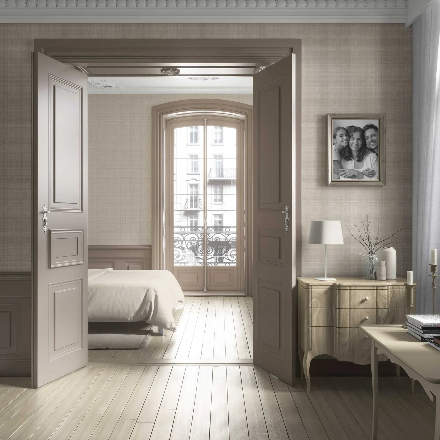 Glenloft Checks Wallpaper - Buttery Beige