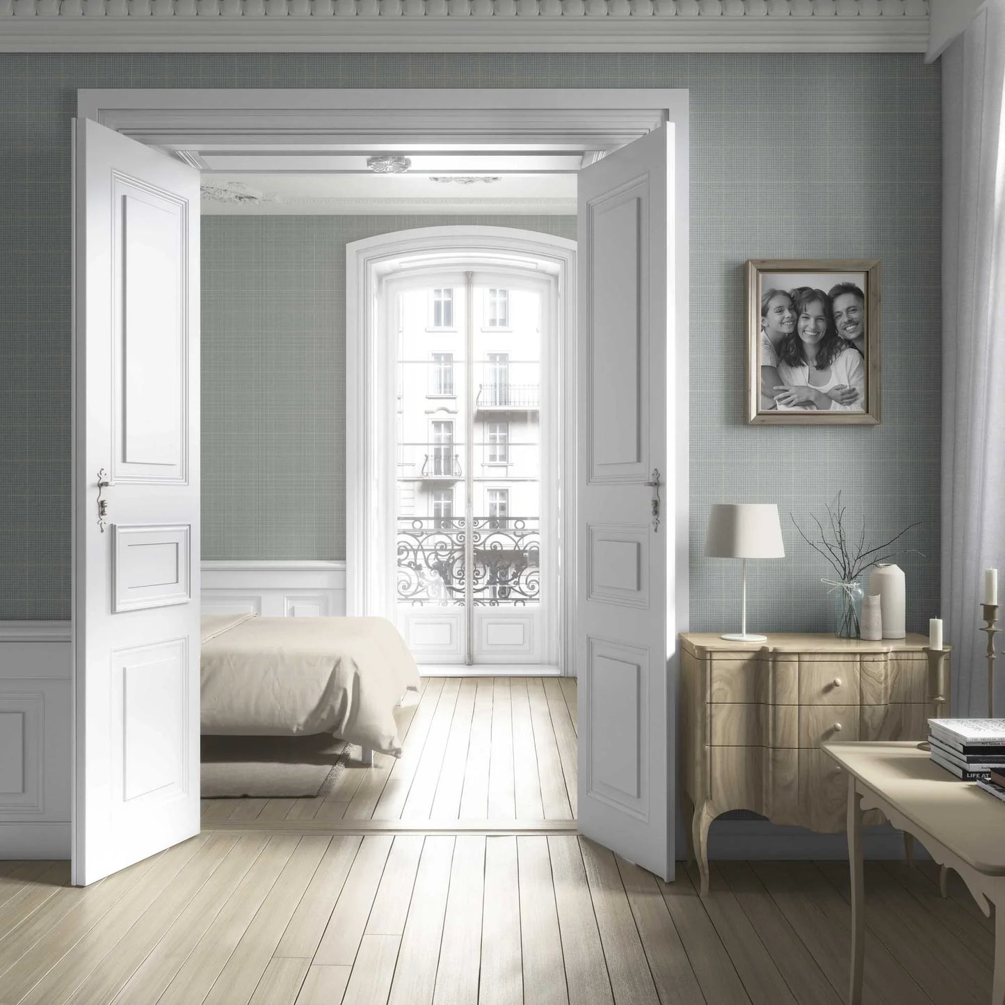 Glenloft Checks Wallpaper - Willowbrook Teal