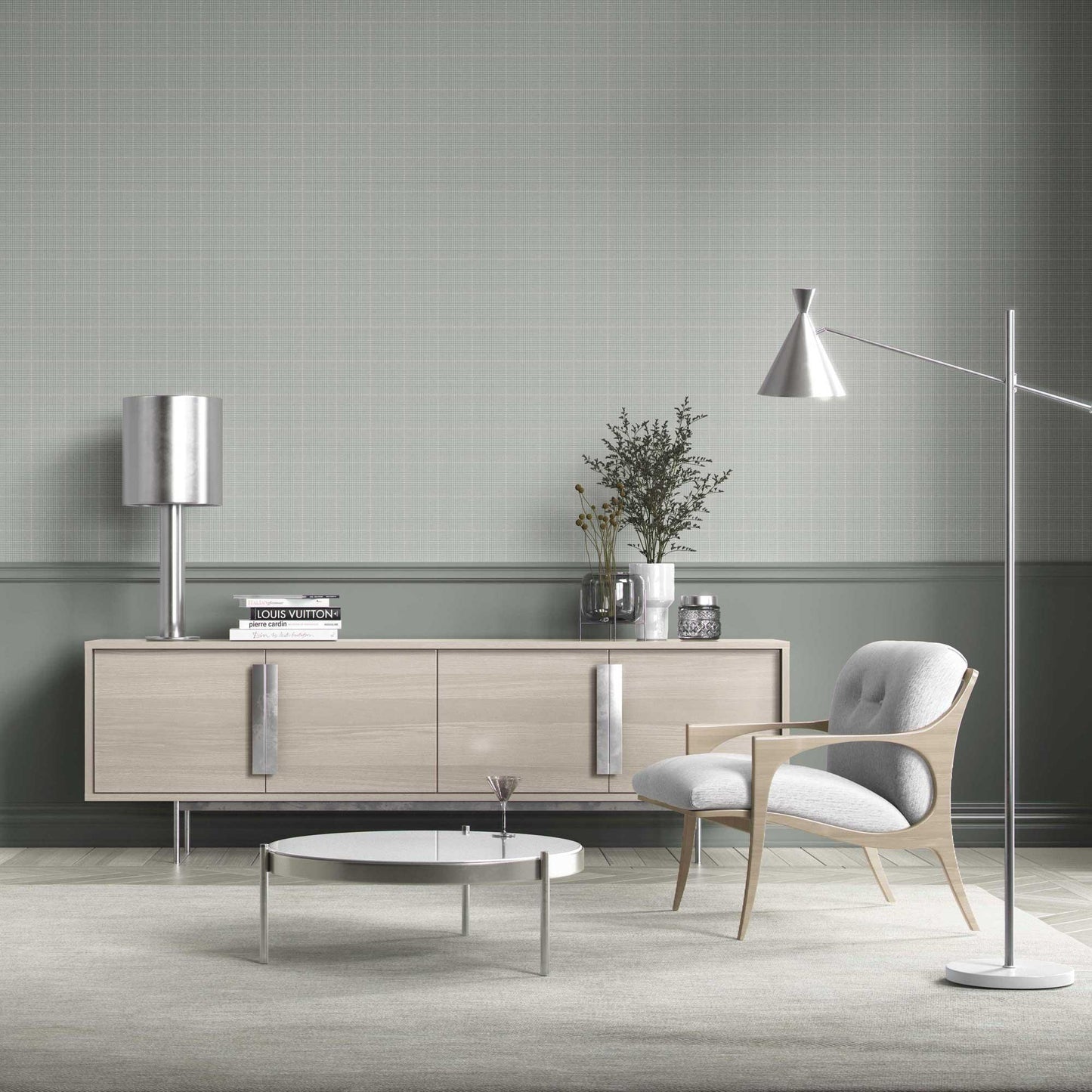 Glenloft Checks Wallpaper - Willowbrook Teal