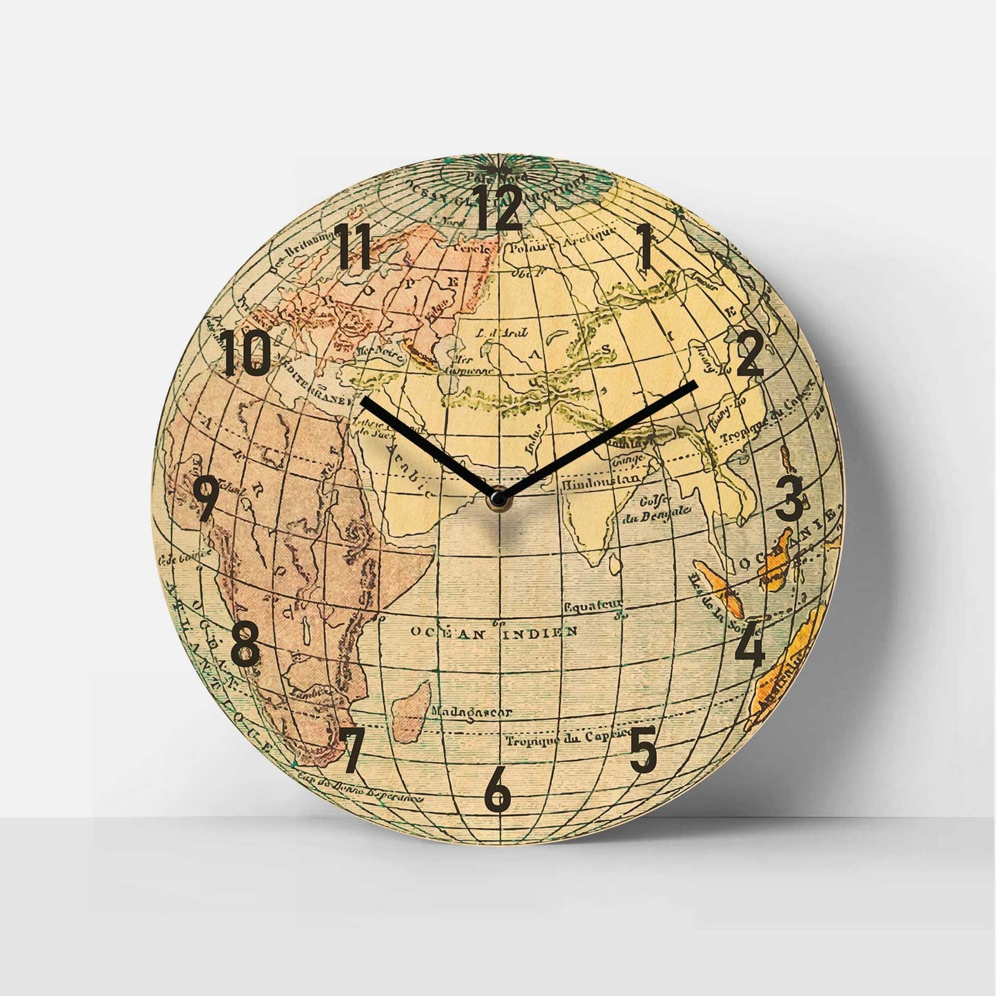 Globetrot Birch Clock