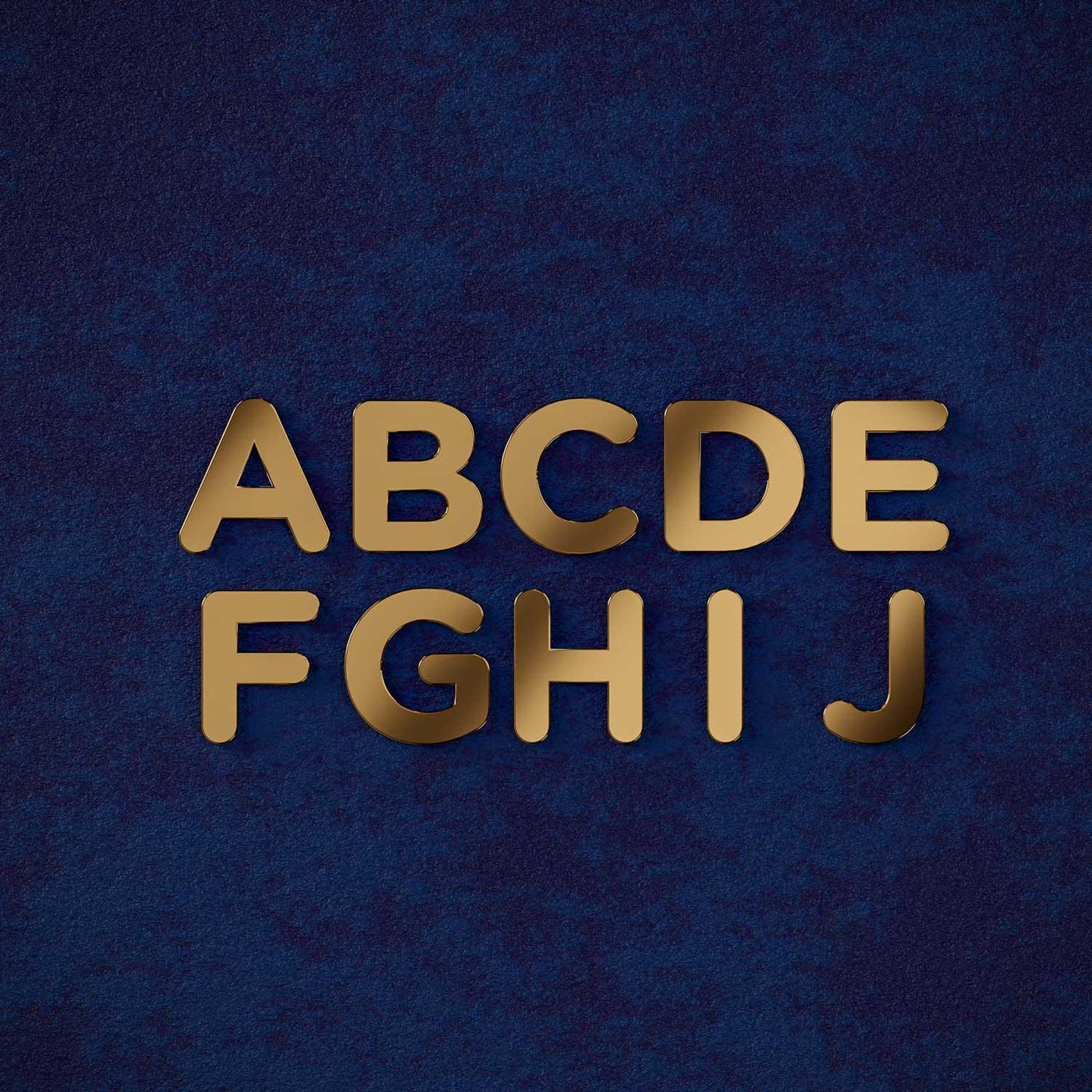 Gotham - Rounded Brass Door Numbers & Letters - Housenama