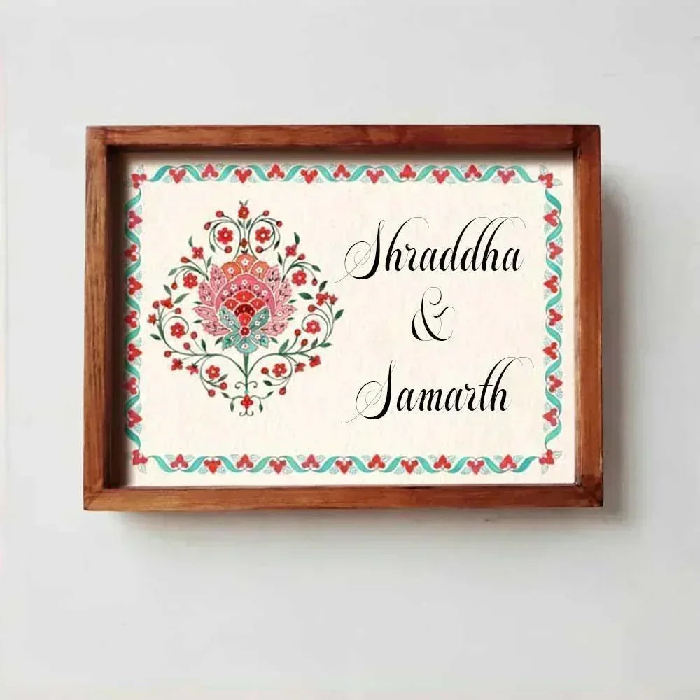 Gulenar - Handcrafted Framed Nameplate