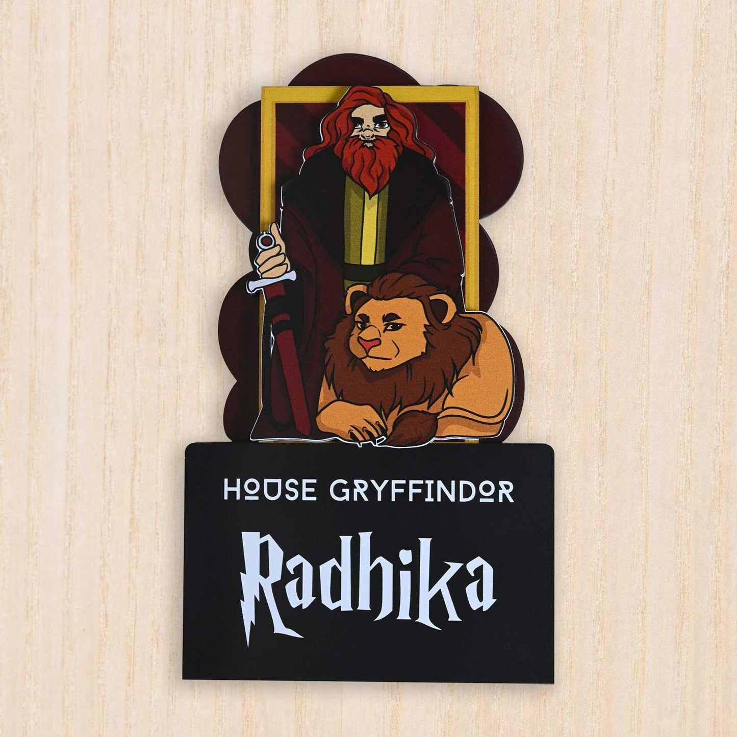 House Gryffindor - Kids' Room Door Sign - Housenama
