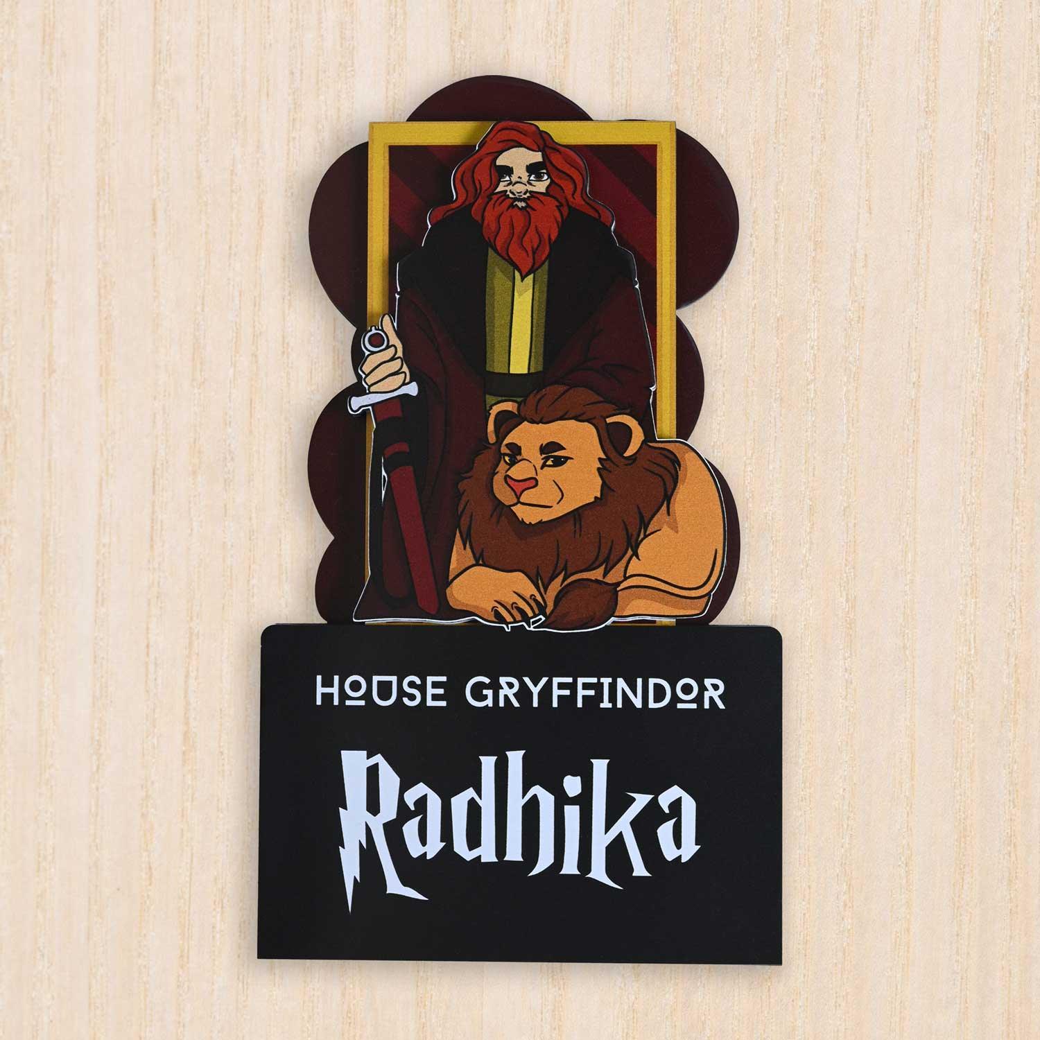 House Gryffindor - Kids' Room Door Sign - Housenama