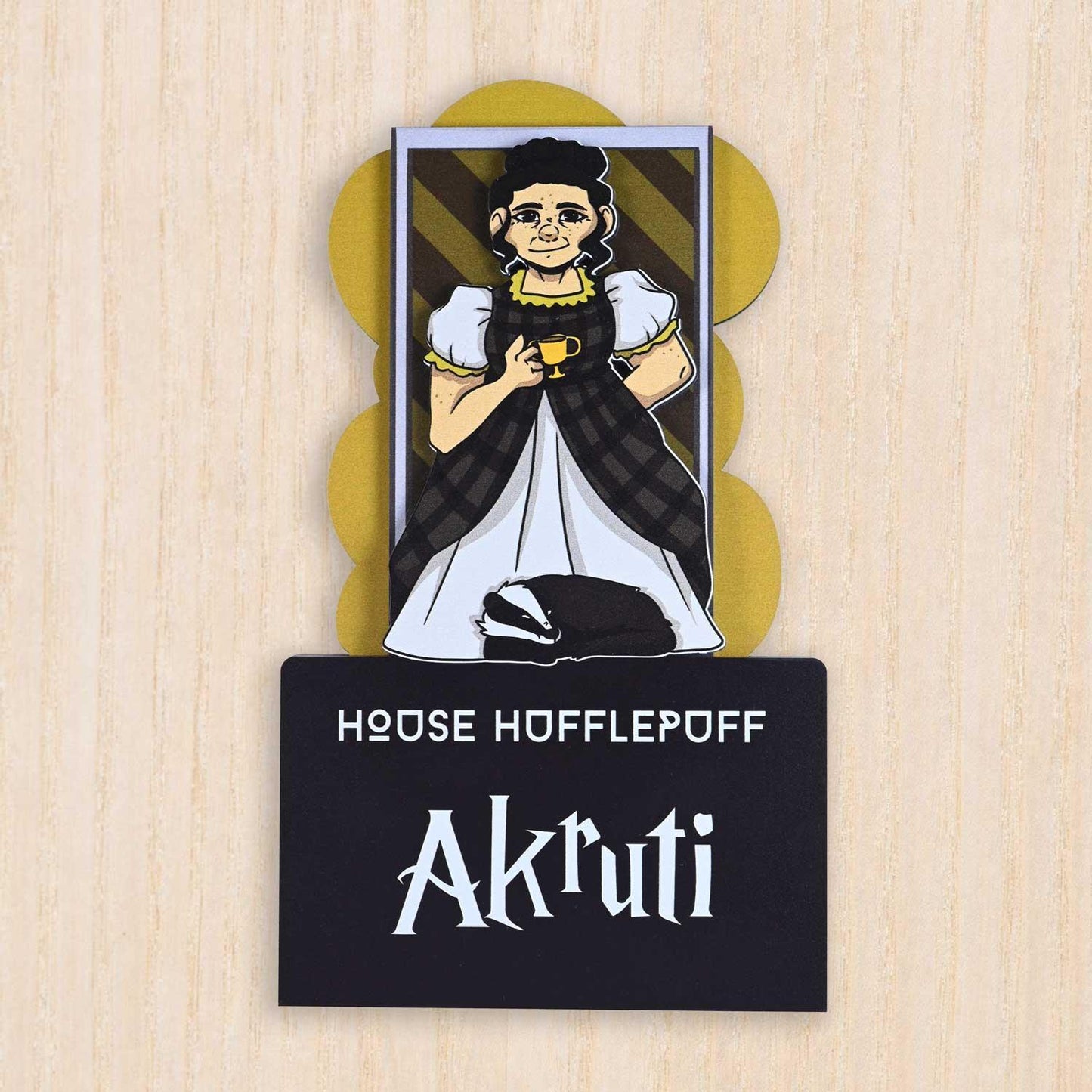 House Hufflepuff - Kids' Room Door Sign - Housenama