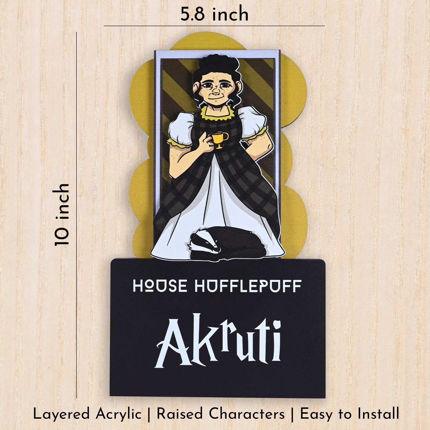House Hufflepuff - Kids' Room Door Sign - Housenama