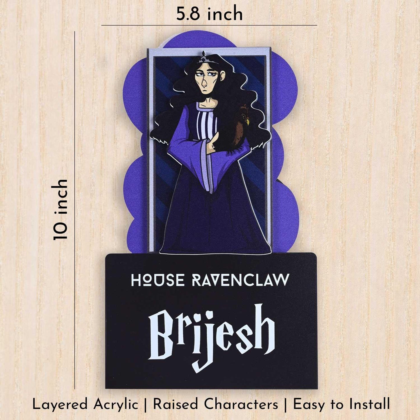 House Ravenclaw - Kids' Room Door Sign - Housenama