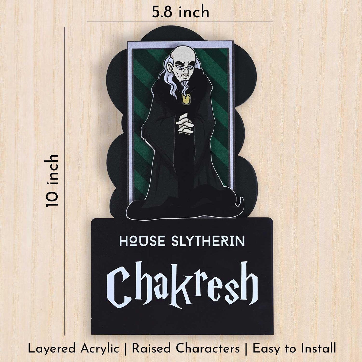 House Slytherin - Kids' Room Door Sign - Housenama