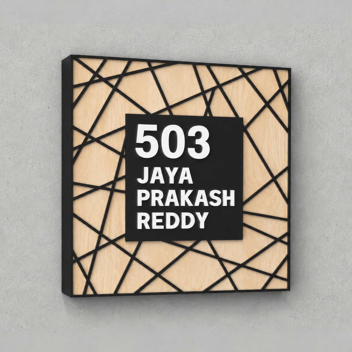 Intersect Name Plate
