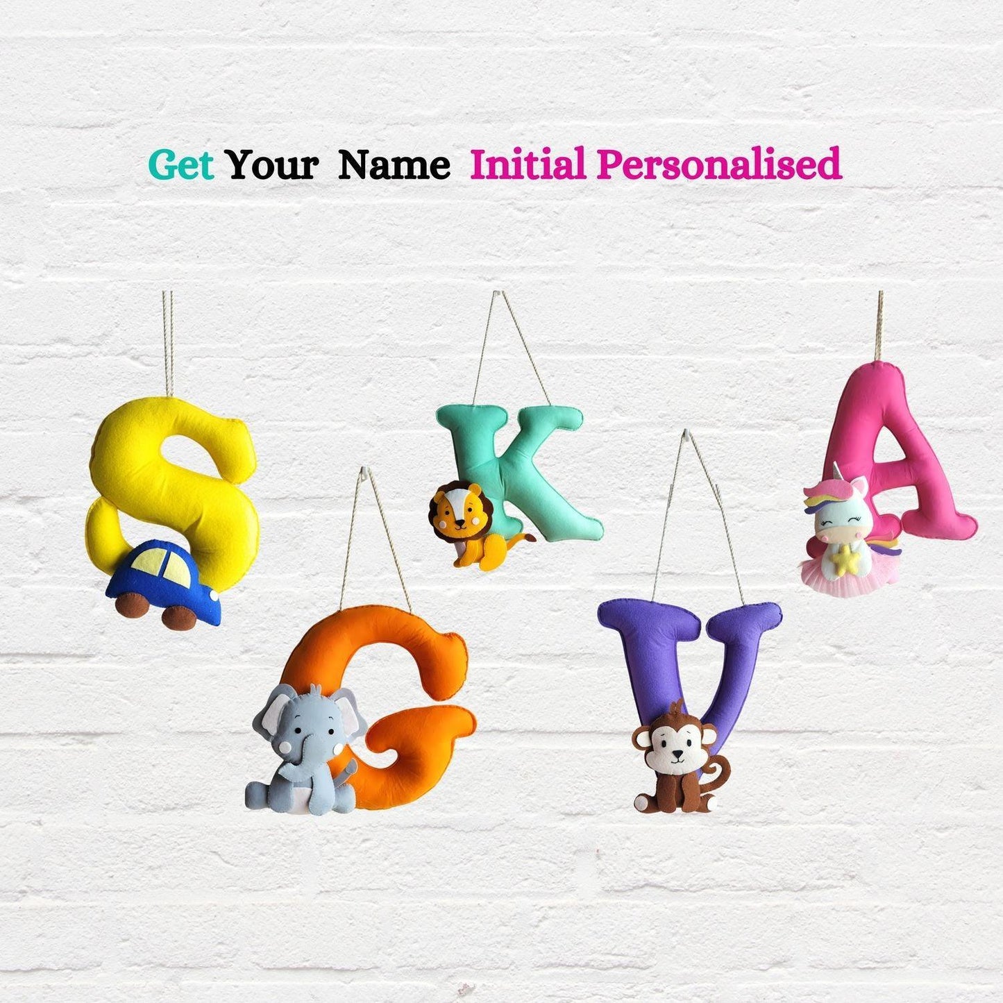 Jumbo Letters - Customized Felt Monograms for Children - Housenama