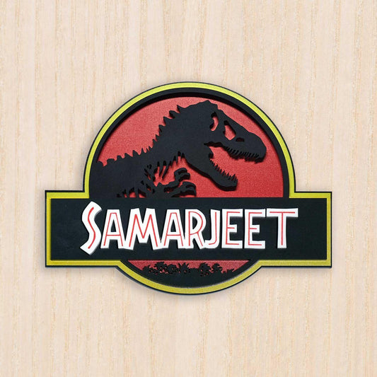 Jurassic Park - Kids' Room Door Sign - Housenama