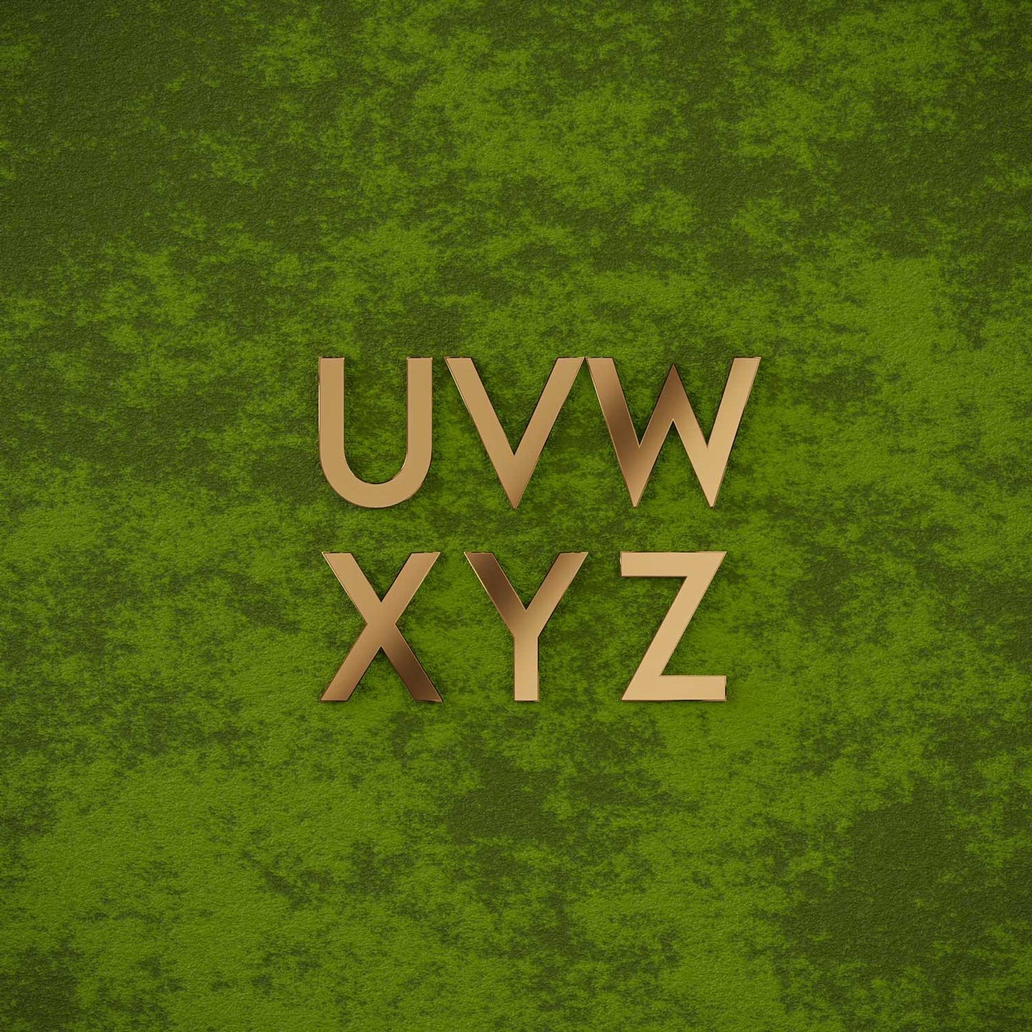 Lemon - Geometric Brass Door Numbers & Letters - Housenama