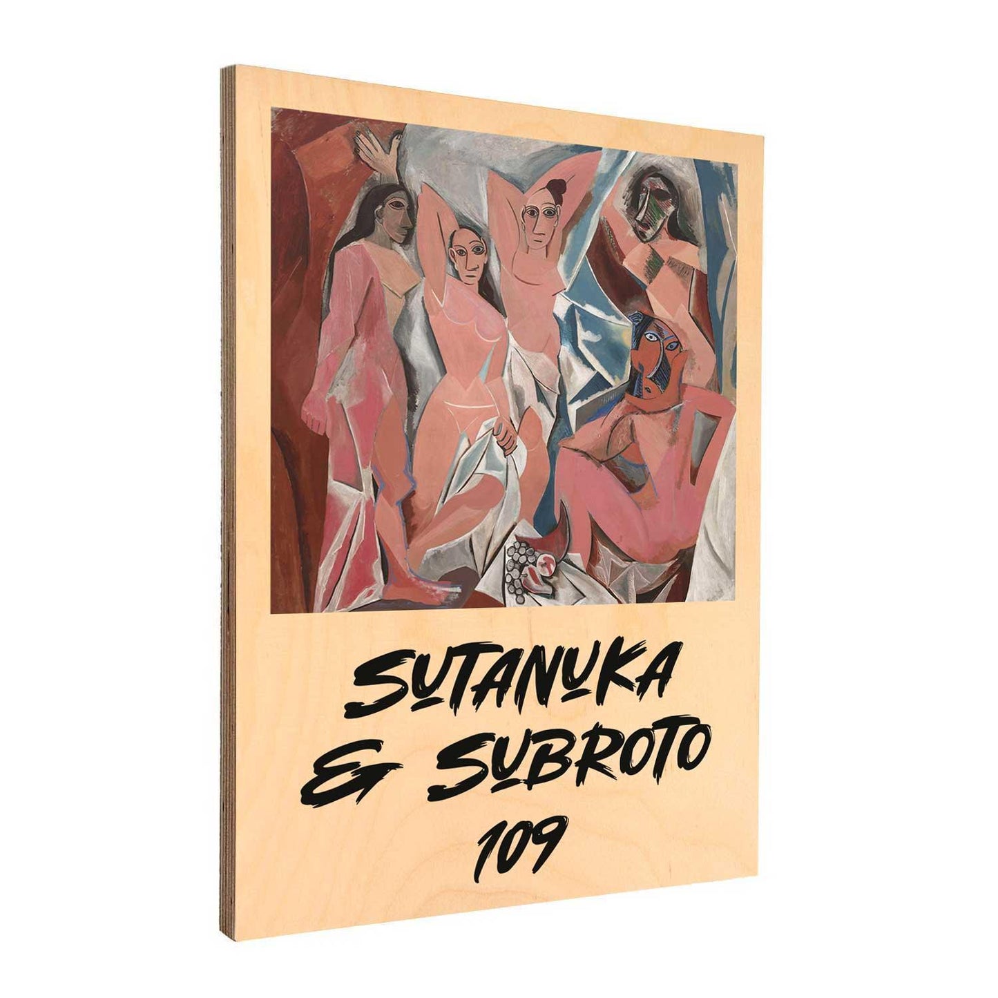 Les Demoiselles d'Avignon - Wooden Name Plate - Housenama