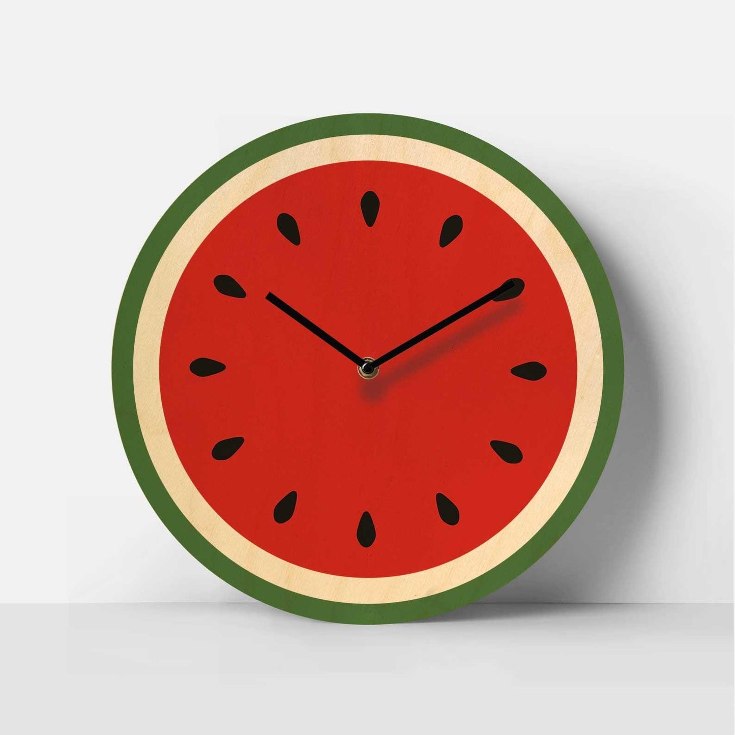 Melon Time Birch Clock