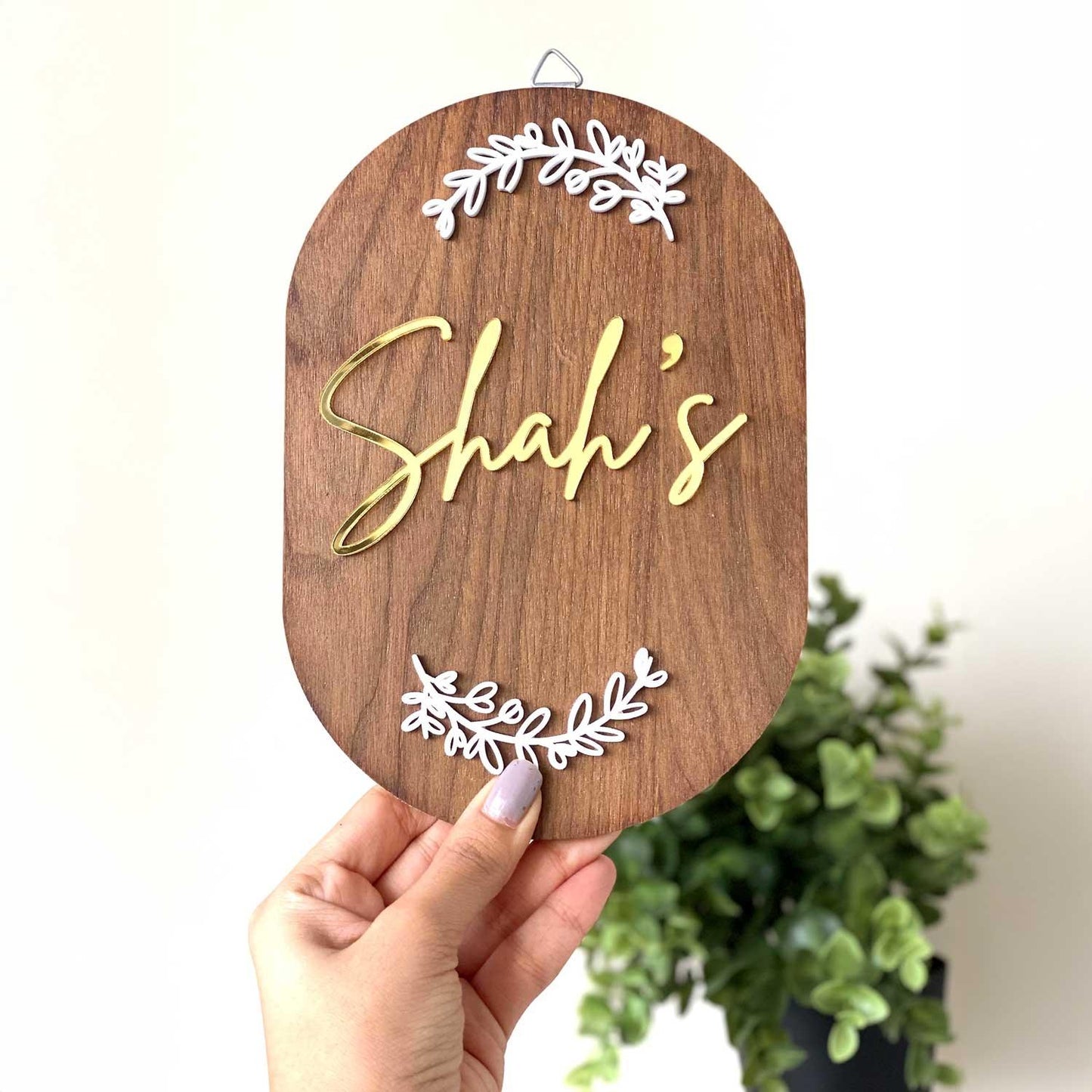 Miniature Elongated Arched Nameplate