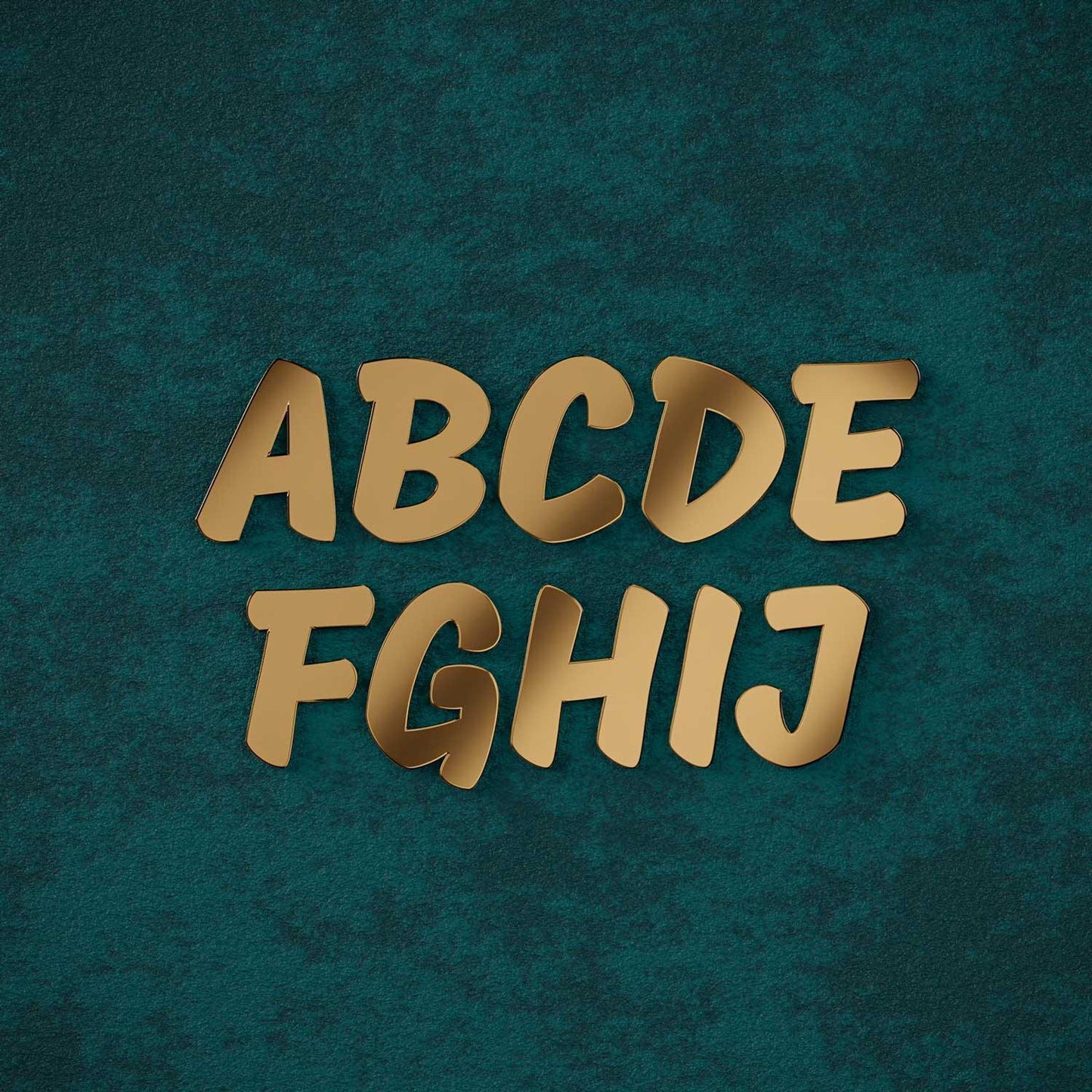 Mogra - Dense Brass Door Numbers & Letters - Housenama