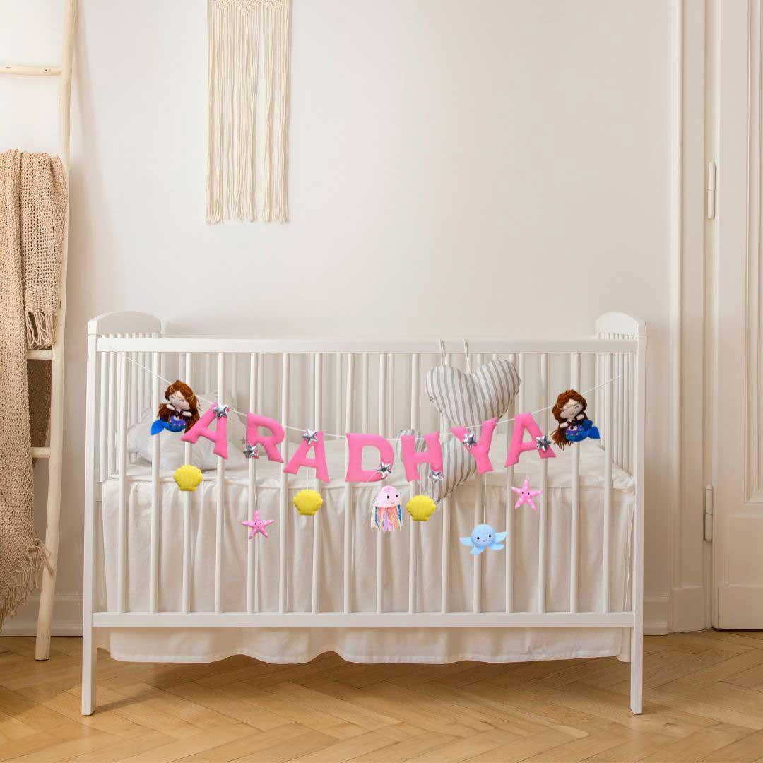 Mystical Mermaid - Personalized Name Bunting For Kids - Housenama